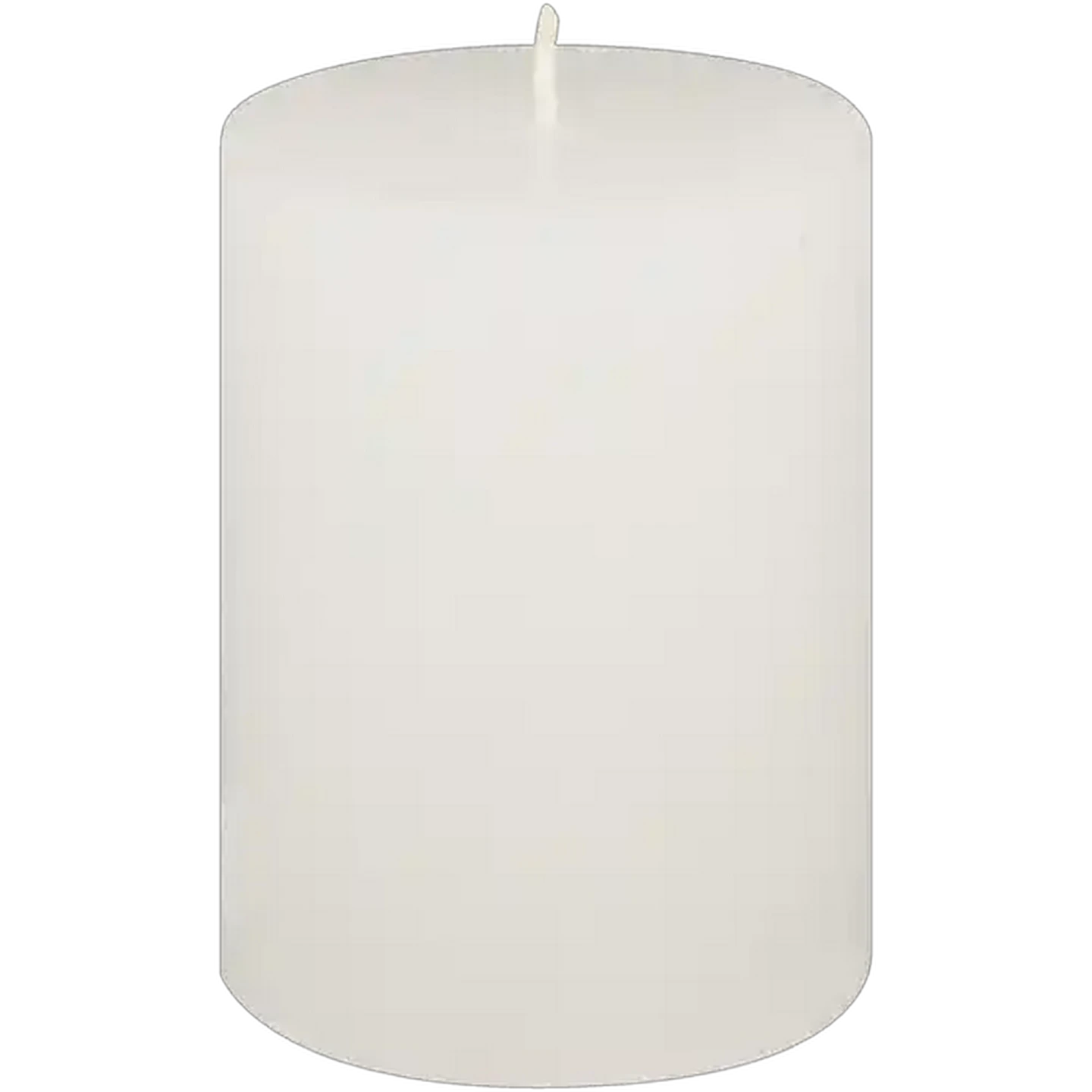 Image of Kapula White Frosted Pillar Candle 10cm