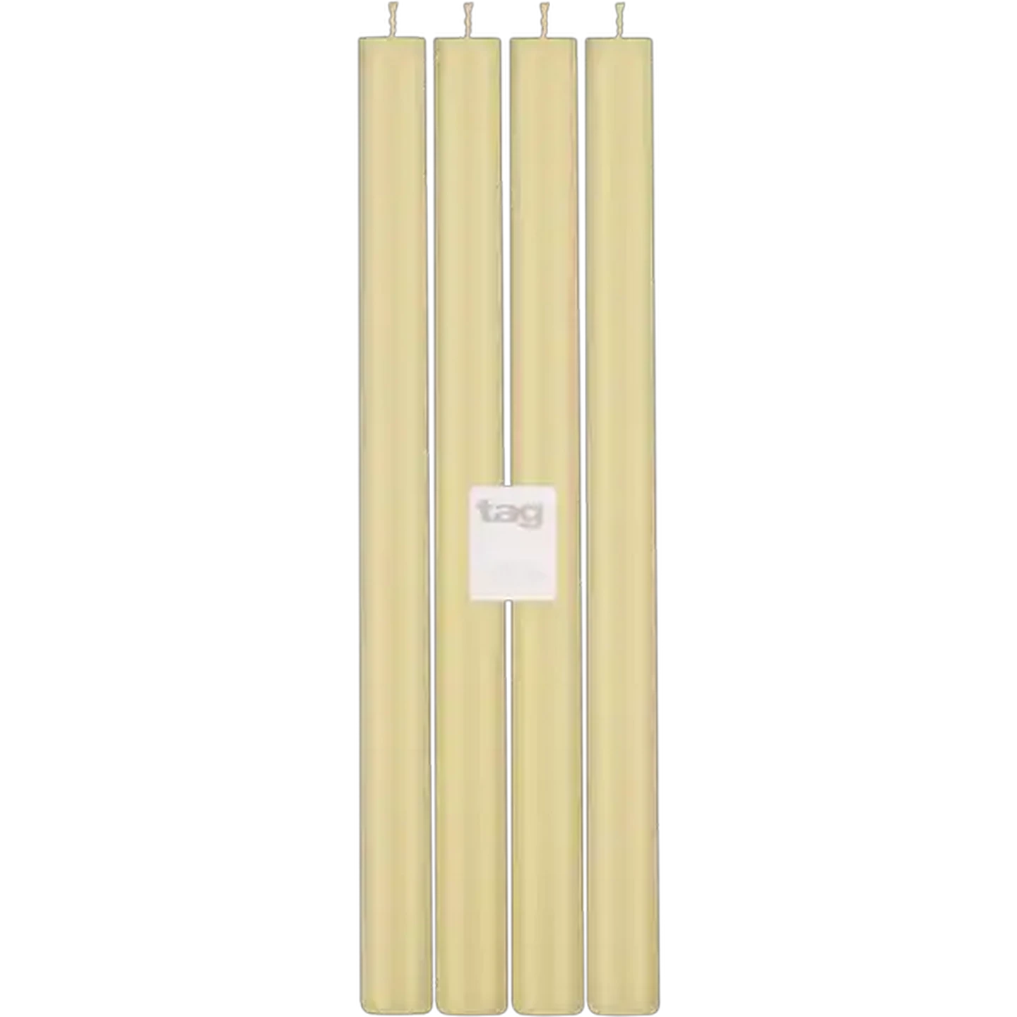 Image of Tag Cream Straight Unscented Candles 4-Pack