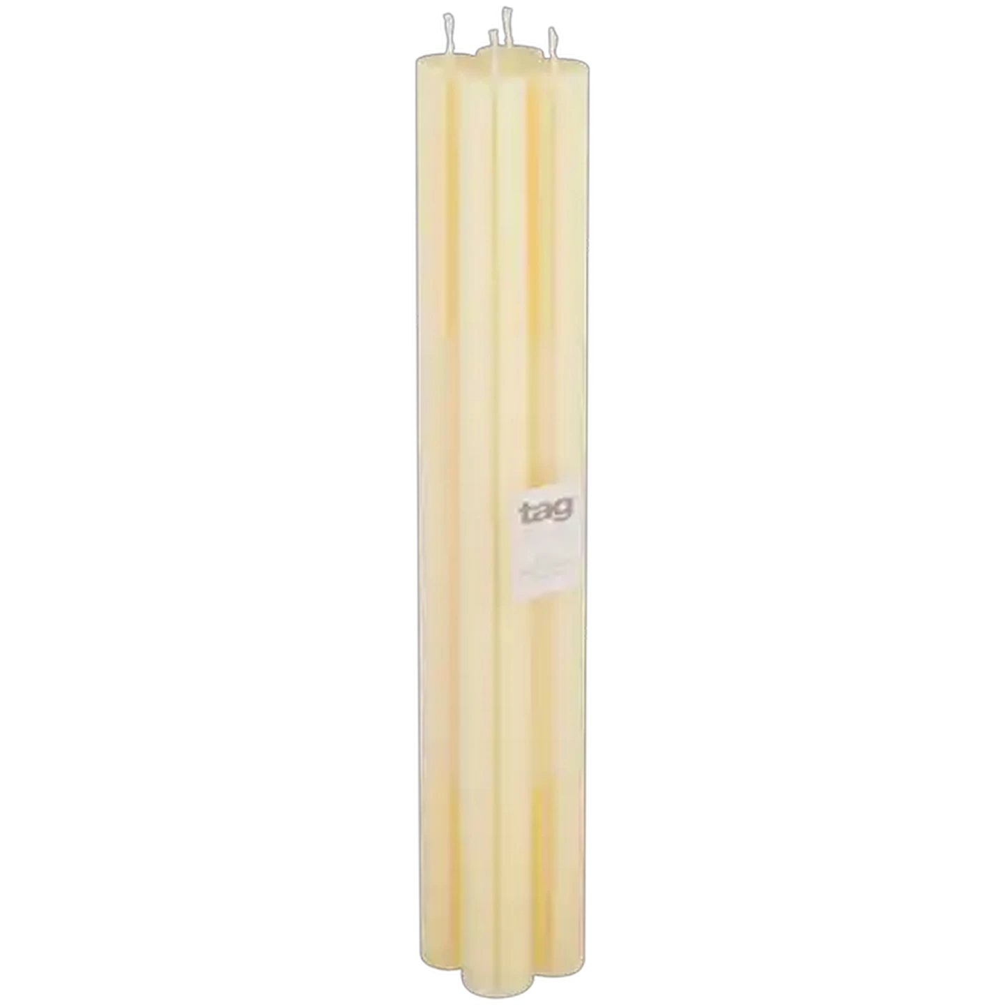 Image of Tag Cream Straight Unscented Candles 4-Pack