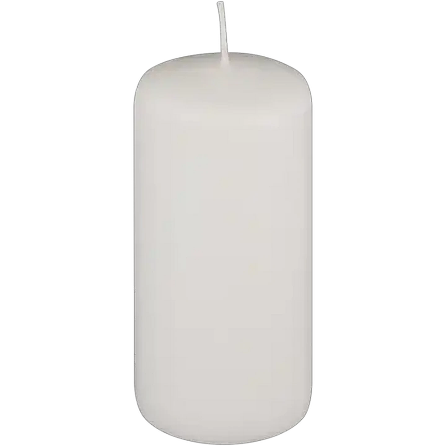 Image of Clover Leaf Candles White Pillar Candle 13cm