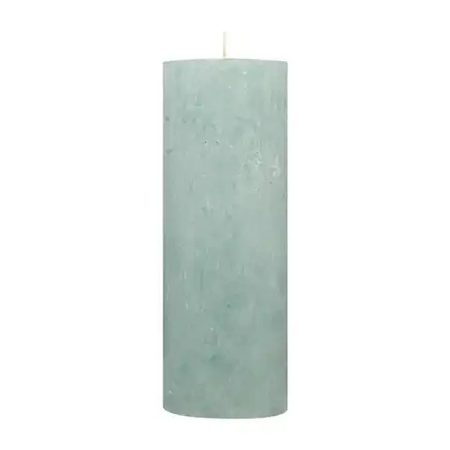 Image of Kapula Duck Egg Blue Frosted Pillar Candle 20cm