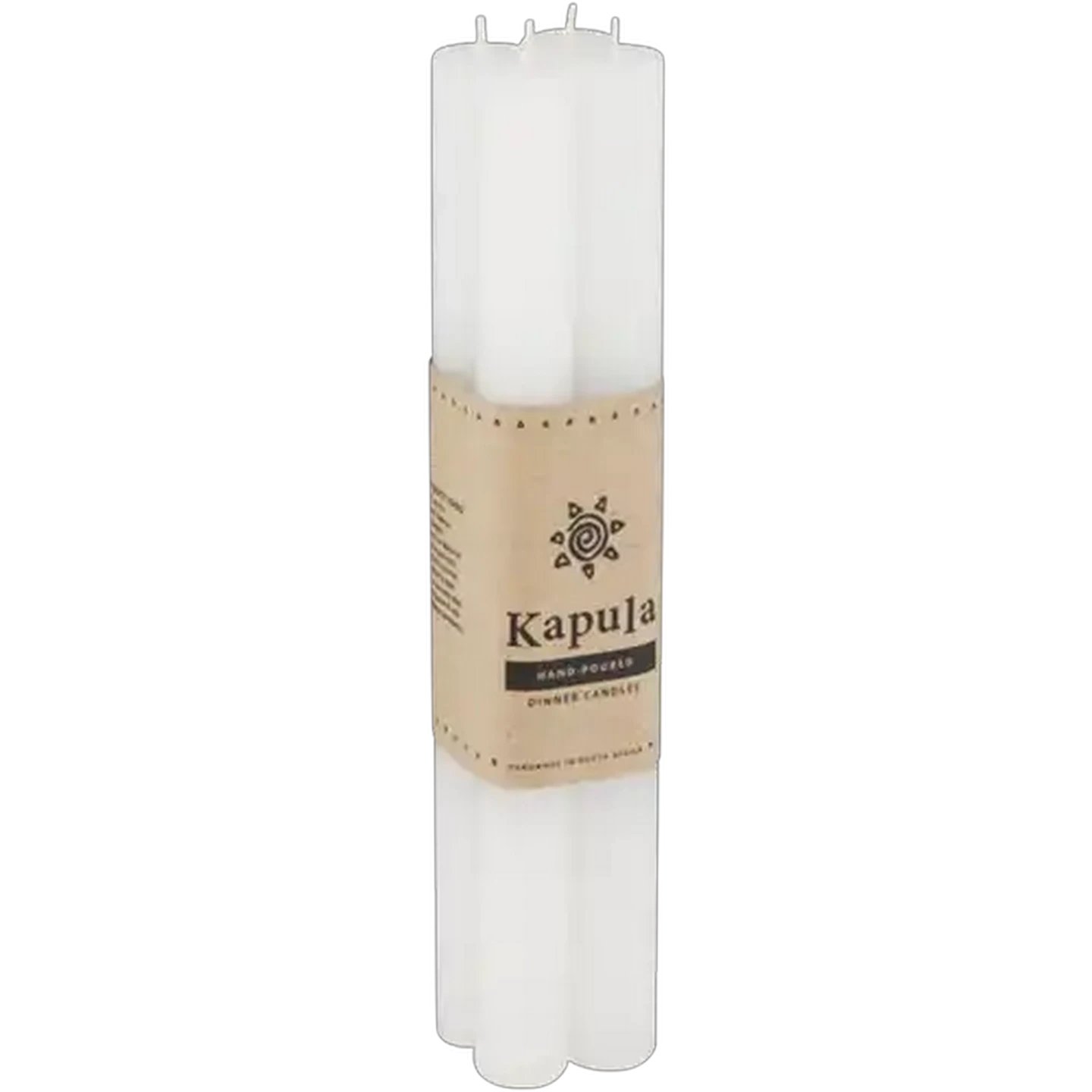 Image of Kapula White Dinner Candles 23cm 4-Pack