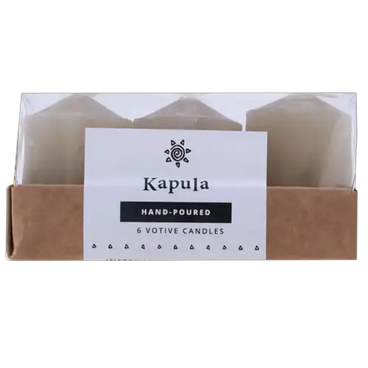 Image of Kapula Frost Votive Sand Candles 6-Pack