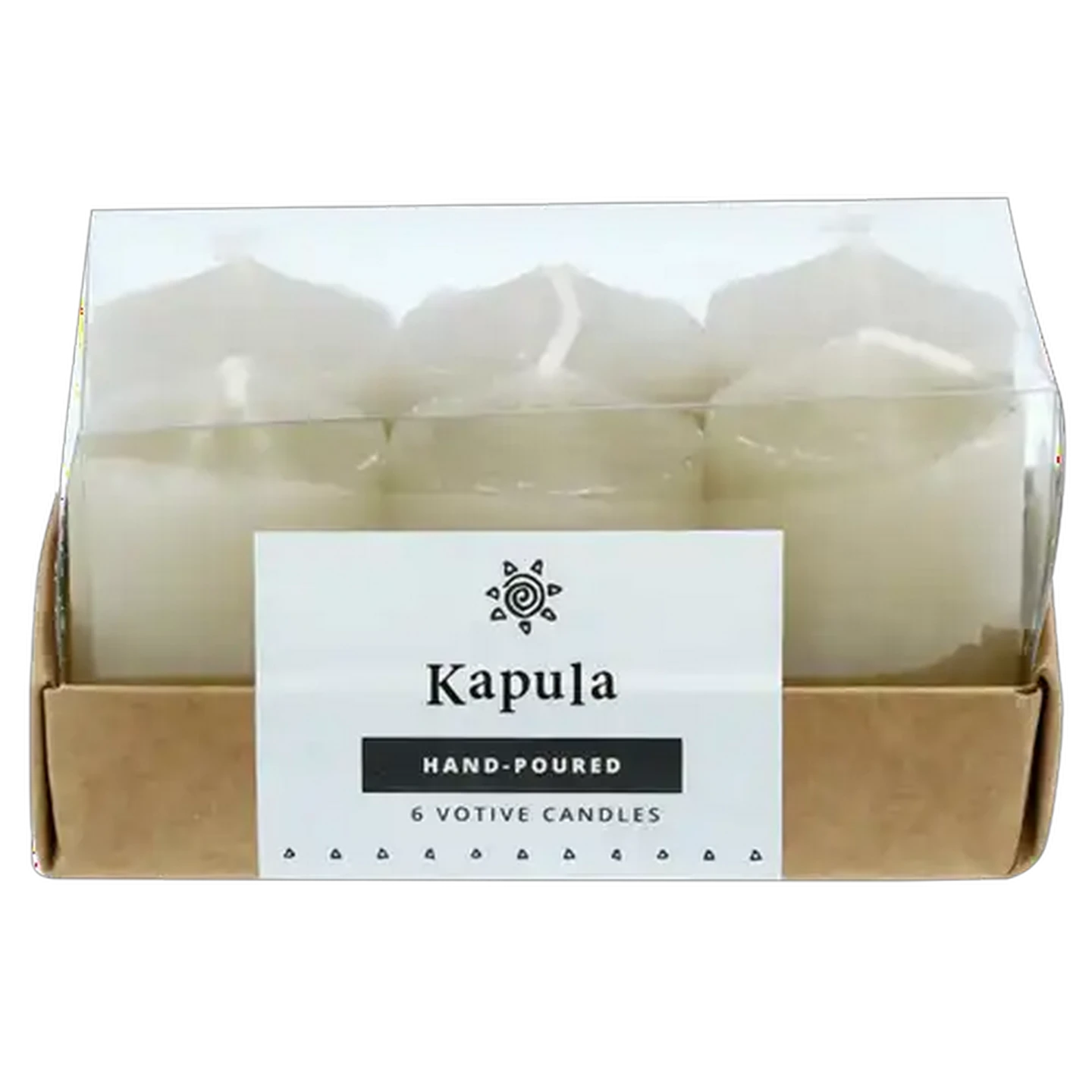 Image of Kapula Frost Votive Sand Candles 6-Pack