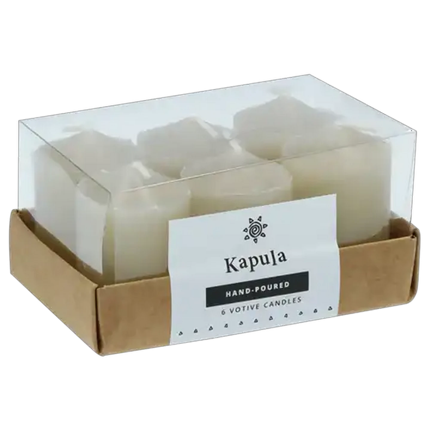 Image of Kapula Frost Votive Sand Candles 6-Pack