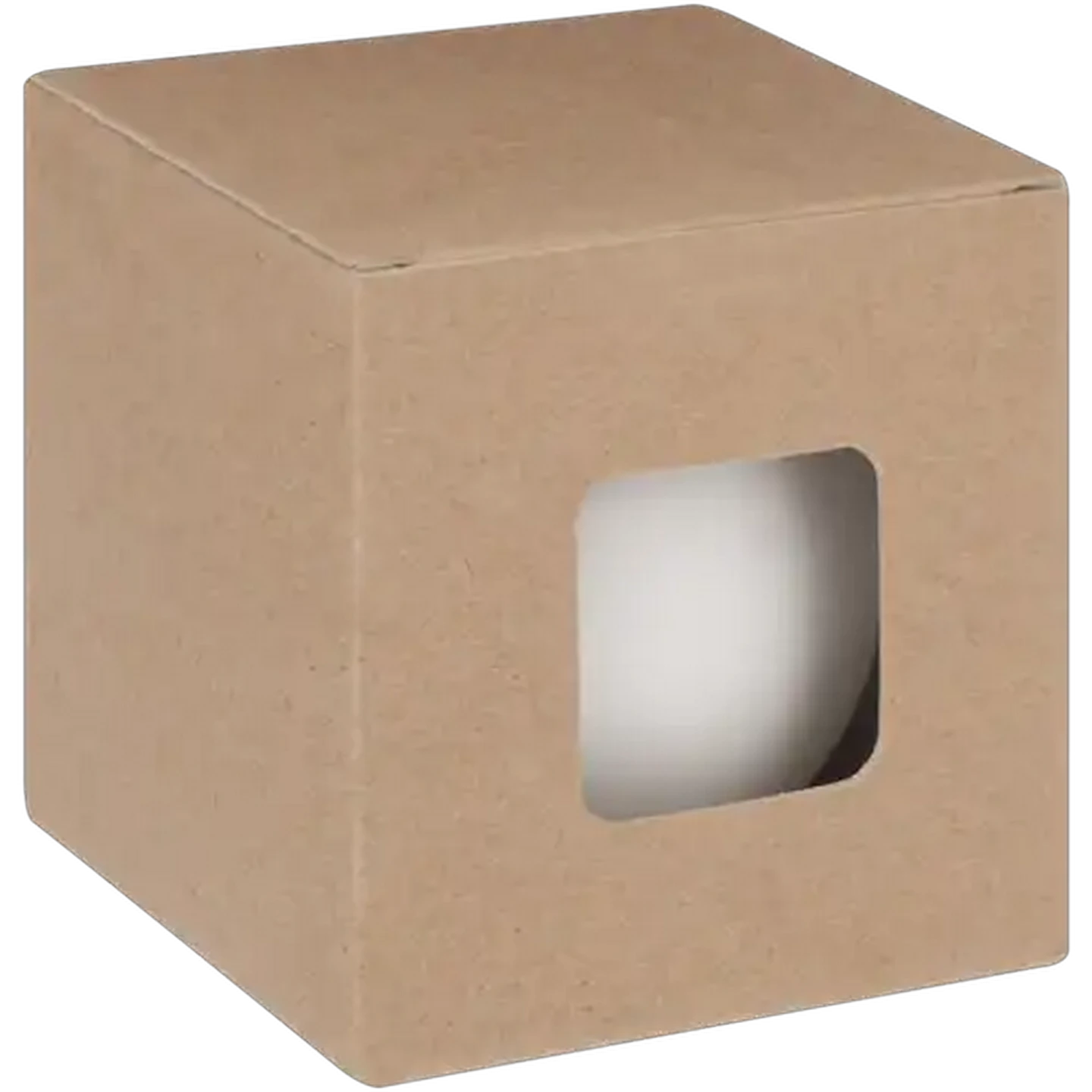 Image of Clover Leaf Candles White Ball Candle 8cm