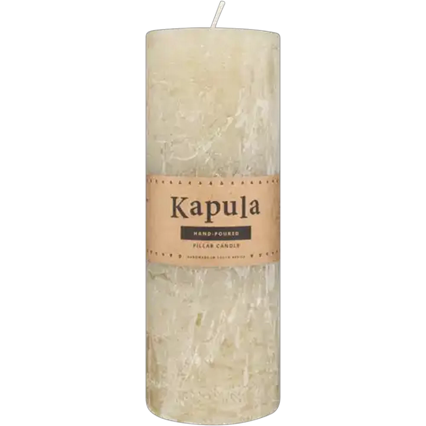 Image of Kapula Sand Frosted Pillar Candle 20cm