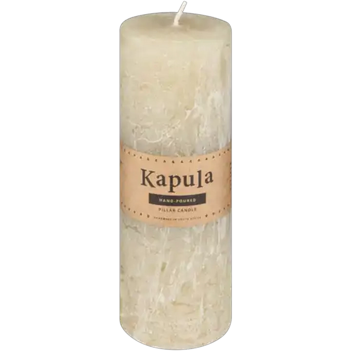 Image of Kapula Sand Frosted Pillar Candle 20cm