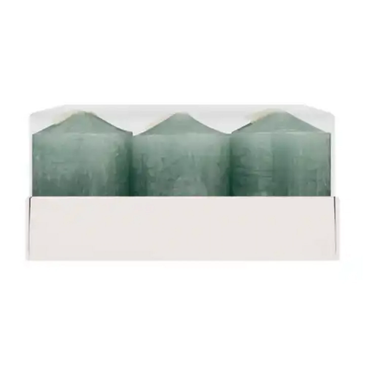 Image of Kapula Duck Egg Blue Frosted Votive Candles 6-Pack