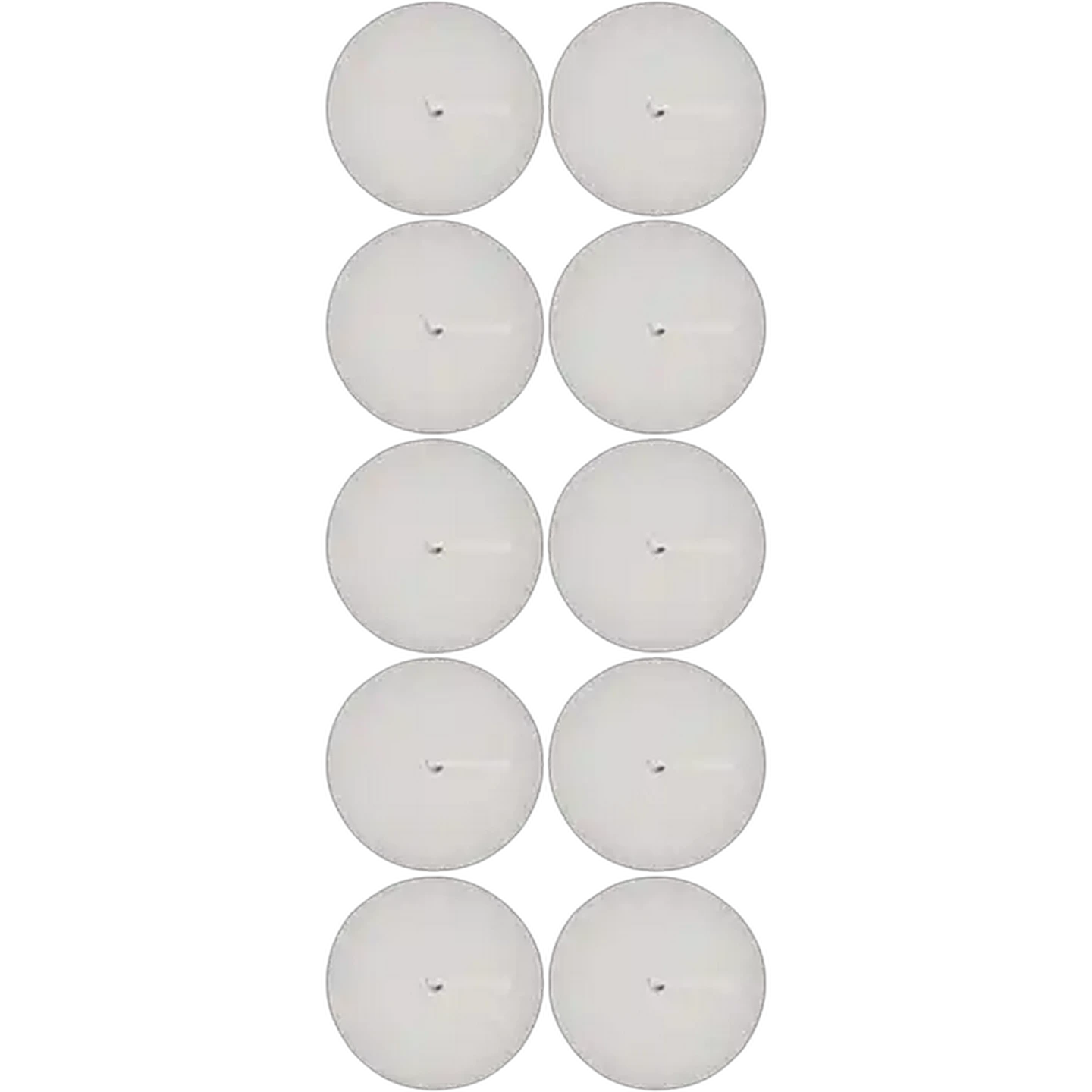 Image of Clover Leaf Candles White Tealight Candles 10-Pack