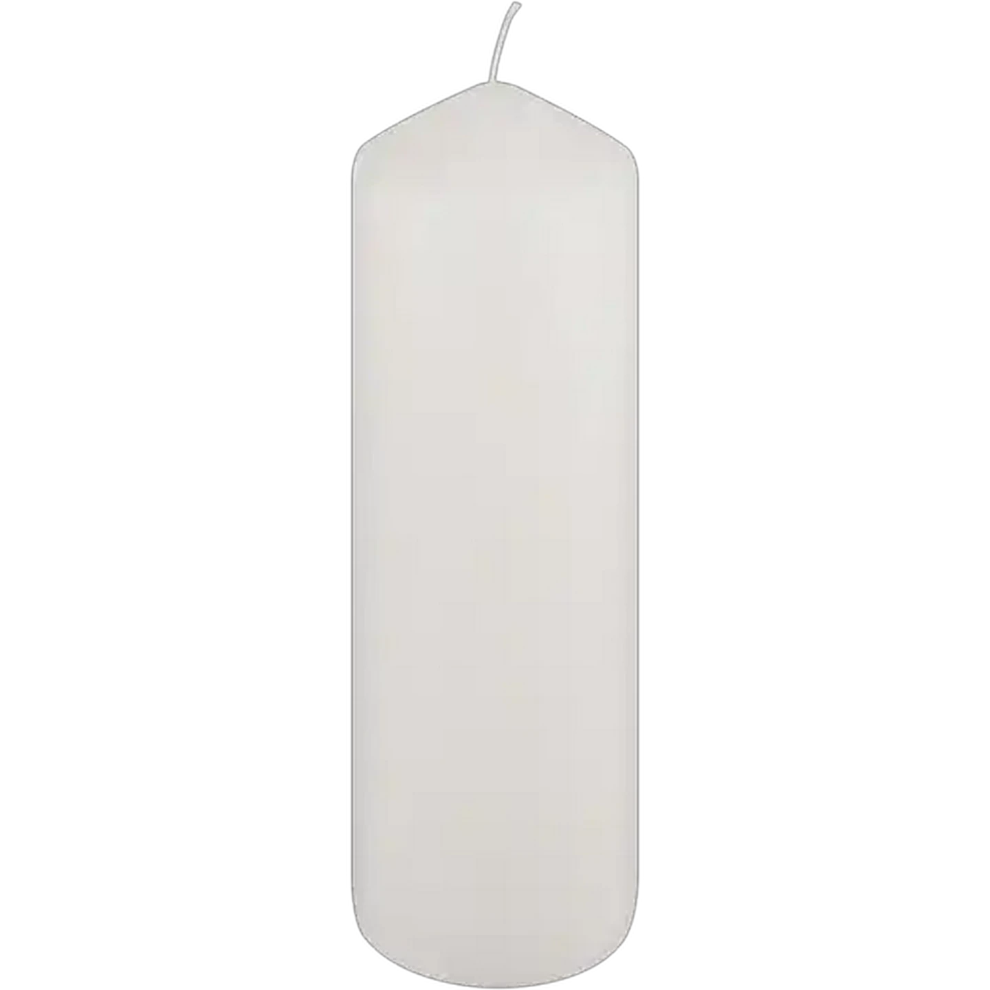 Image of Clover Leaf Candles White Pencil Top Candle 22.5cm