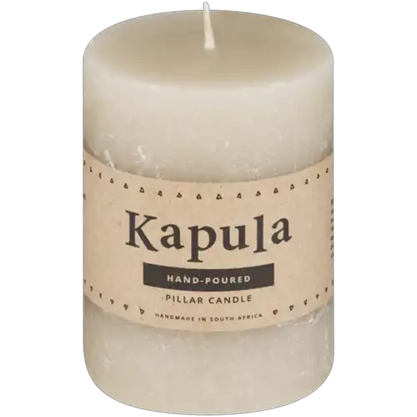 Image of Kapula Sand Frosted Pillar Candle 10cm