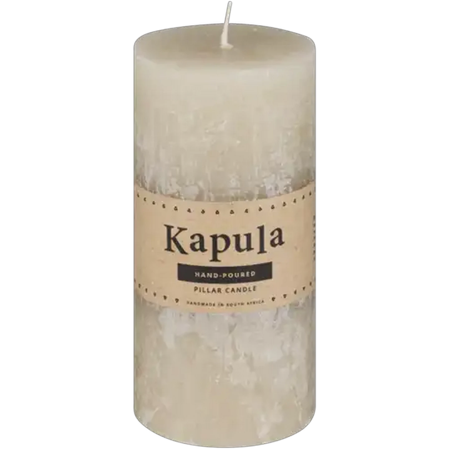Image of Kapula Sand Frosted Pillar Candle 15cm