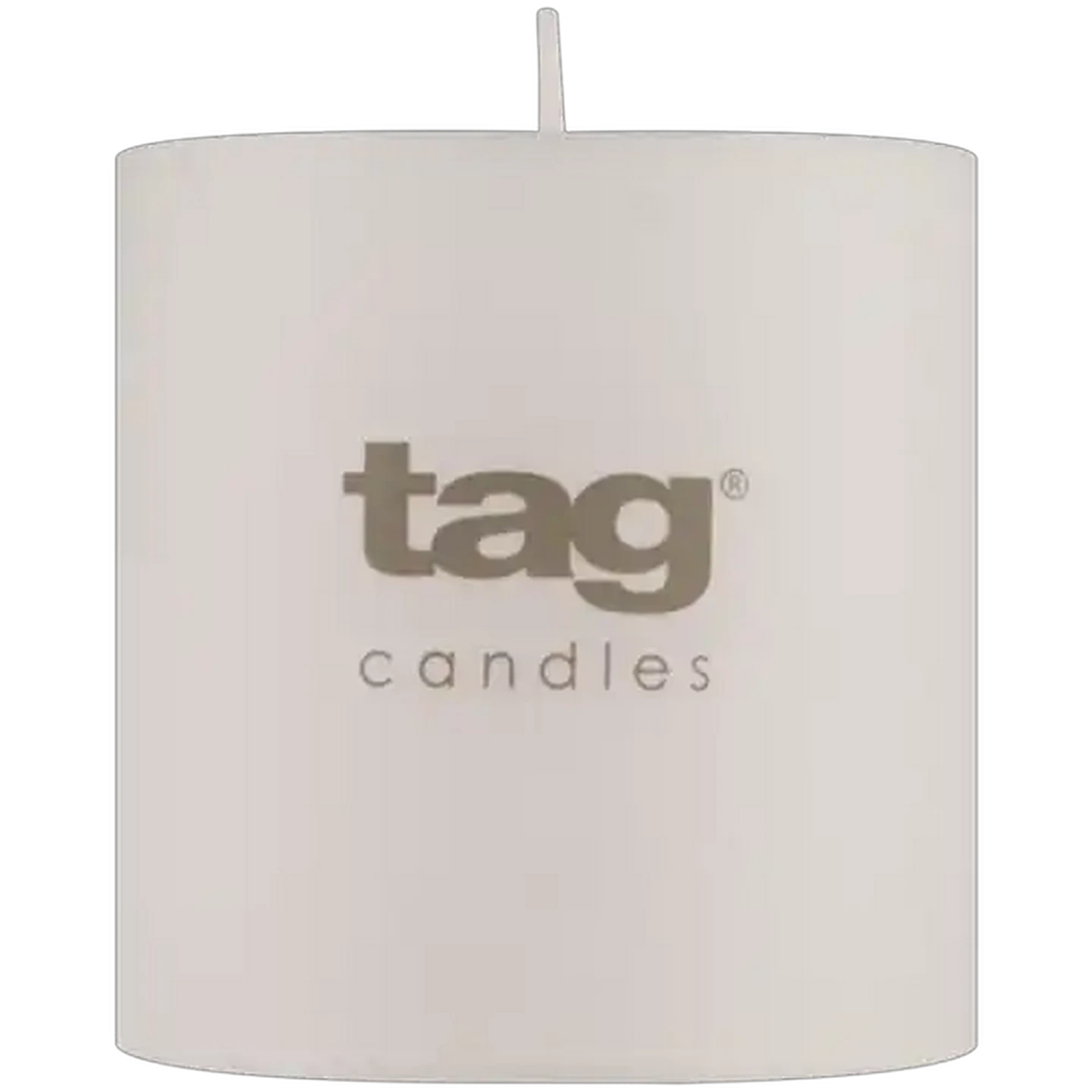 Image of Tag White Chapel Pillar Candle 10 x 15cm