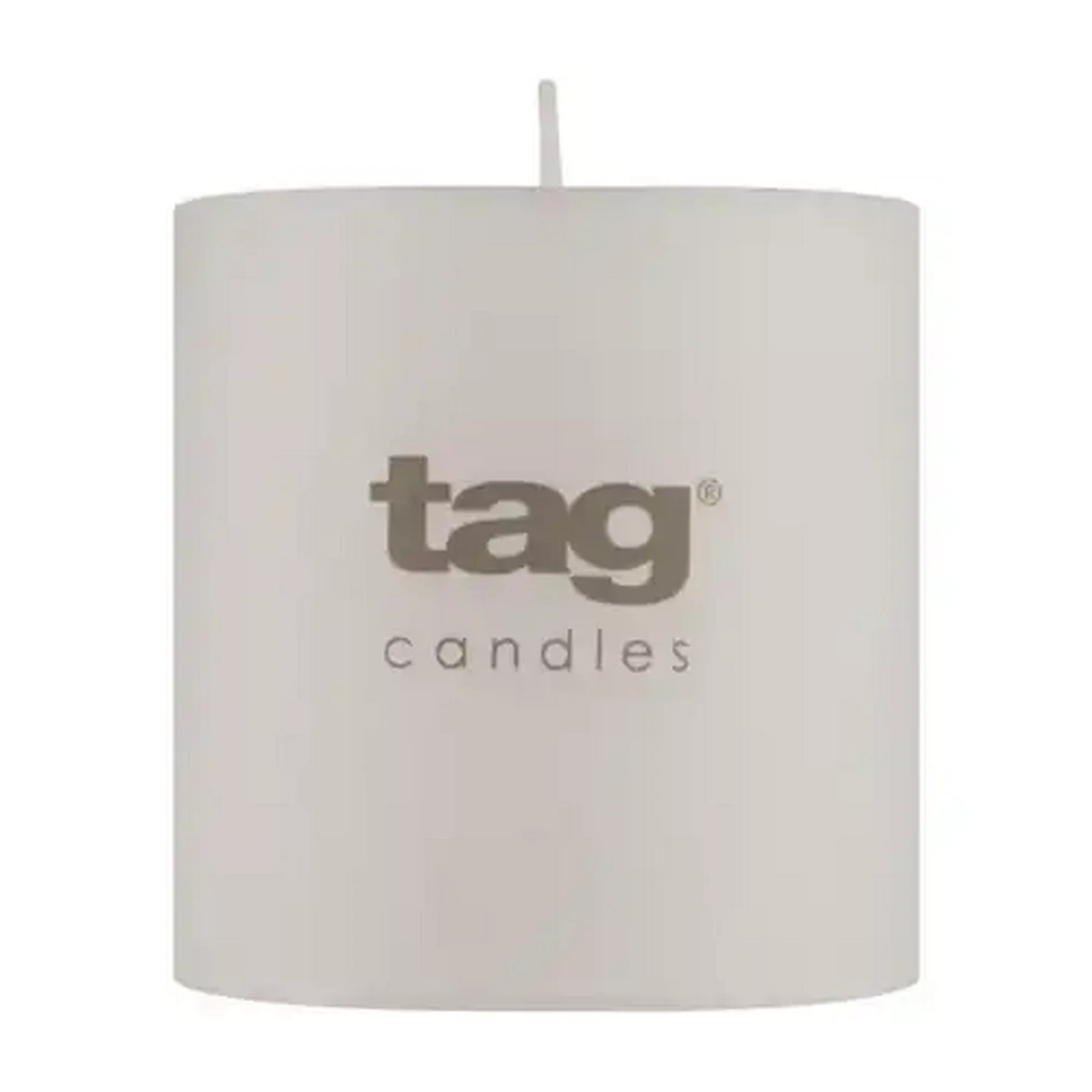 Image of Tag White Chapel Pillar Candle 10 x 15cm