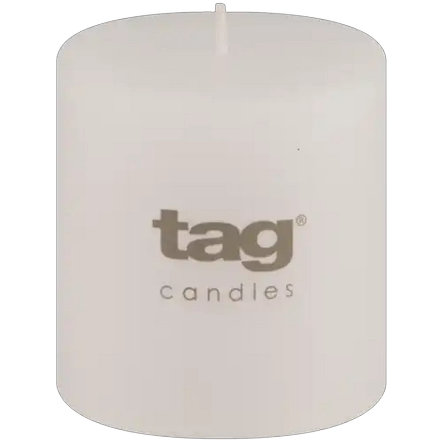 Image of Tag White Chapel Pillar Candle 10 x 15cm