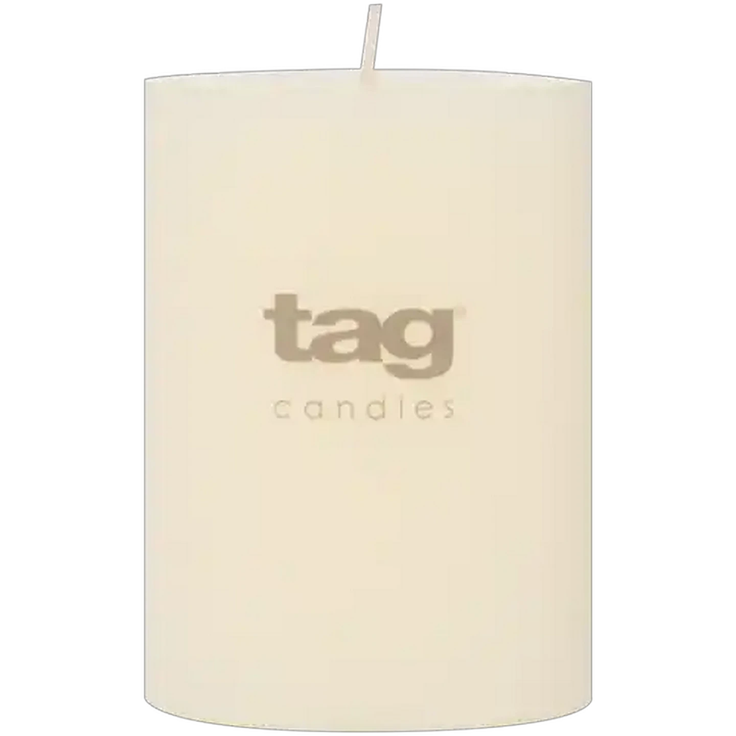 Image of Tag Ivory Chapel Pillar Candle 7 x 10cm