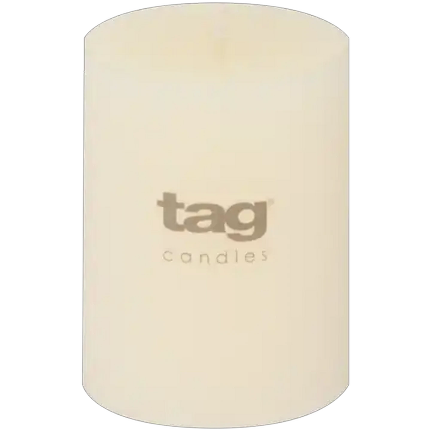 Image of Tag Ivory Chapel Pillar Candle 7 x 10cm