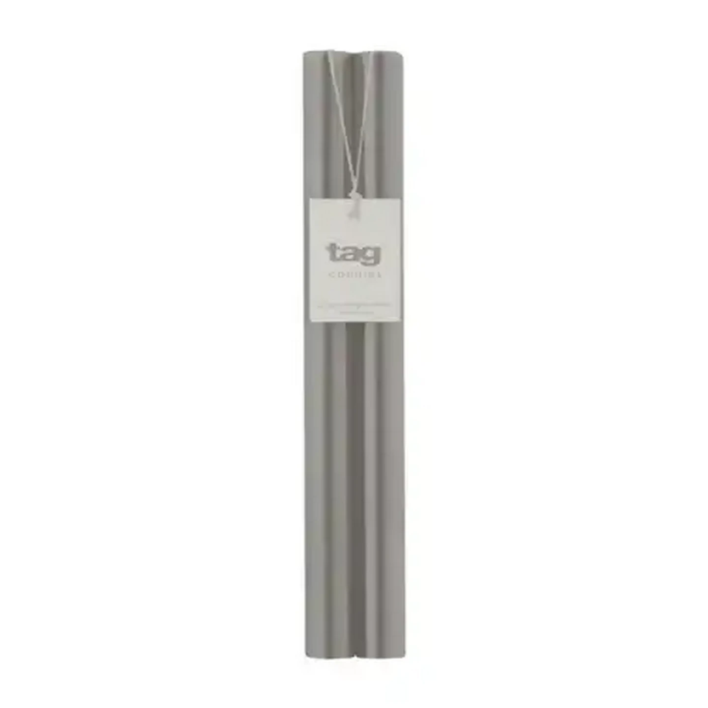 Image of Tag Grey Unscented Straight Candle 2-Pack
