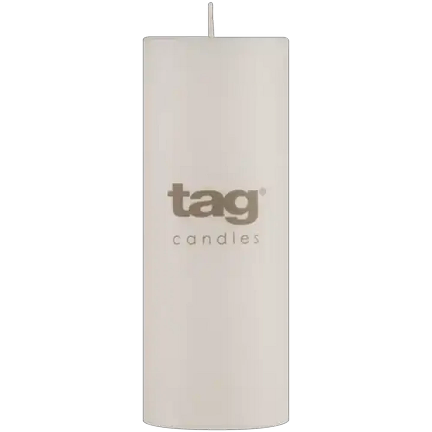 Image of Tag White Chapel Pillar Candle 5 x 12cm