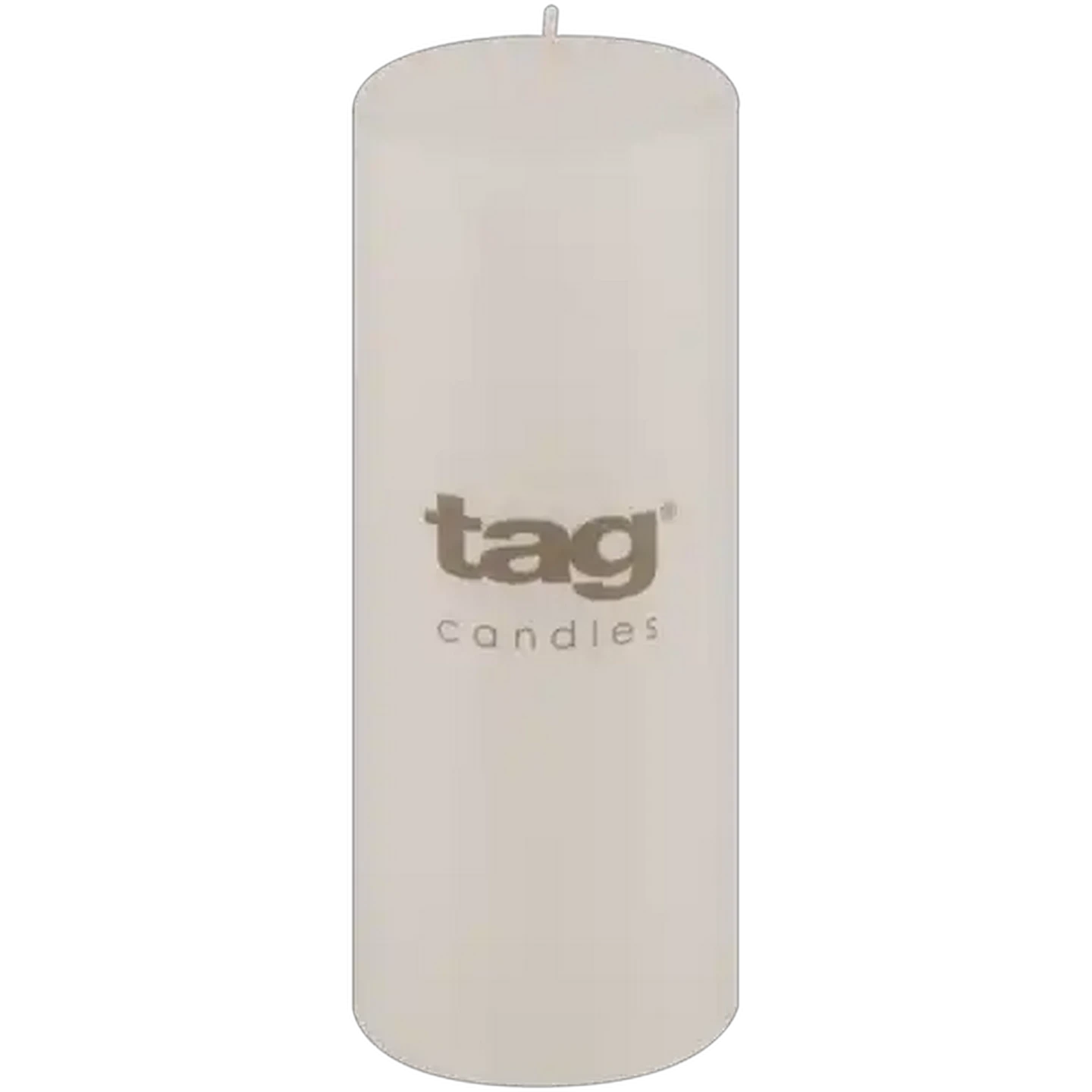 Image of Tag White Chapel Pillar Candle 5 x 12cm