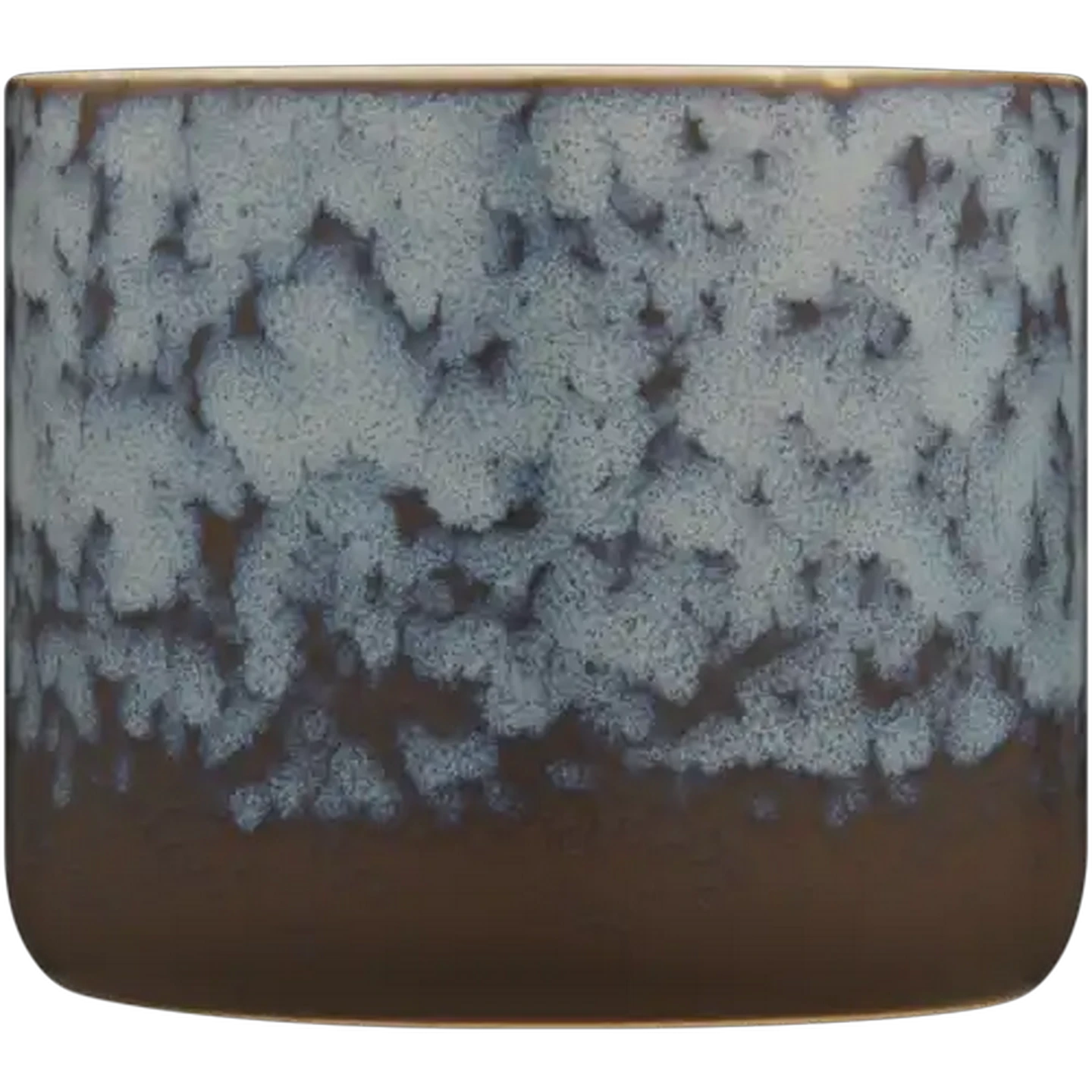 Image of Reactive Blue Glazed Scented Ceramic Candle 8.5cm