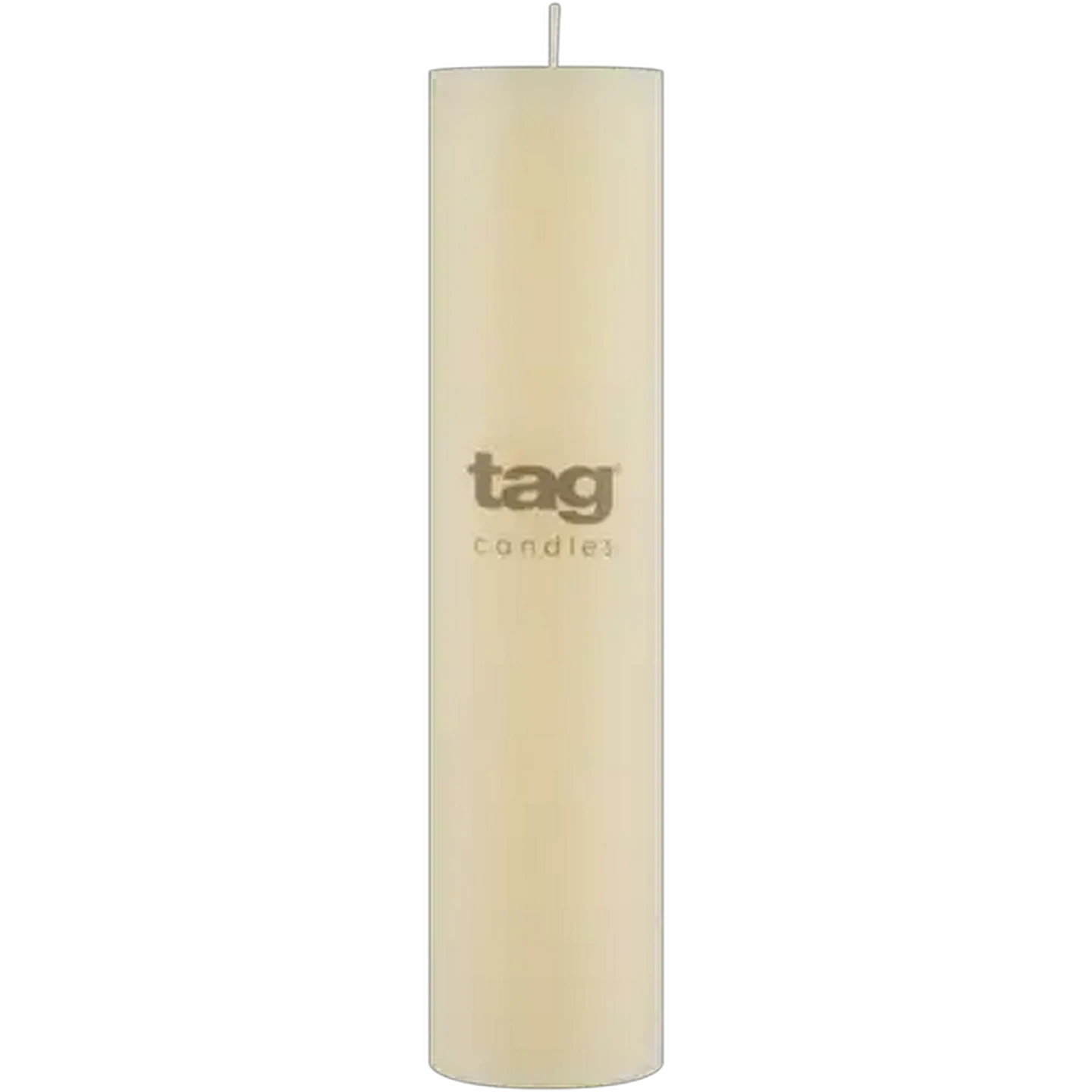 Image of Tag Ivory Chapel Pillar Candle 5 x 20cm