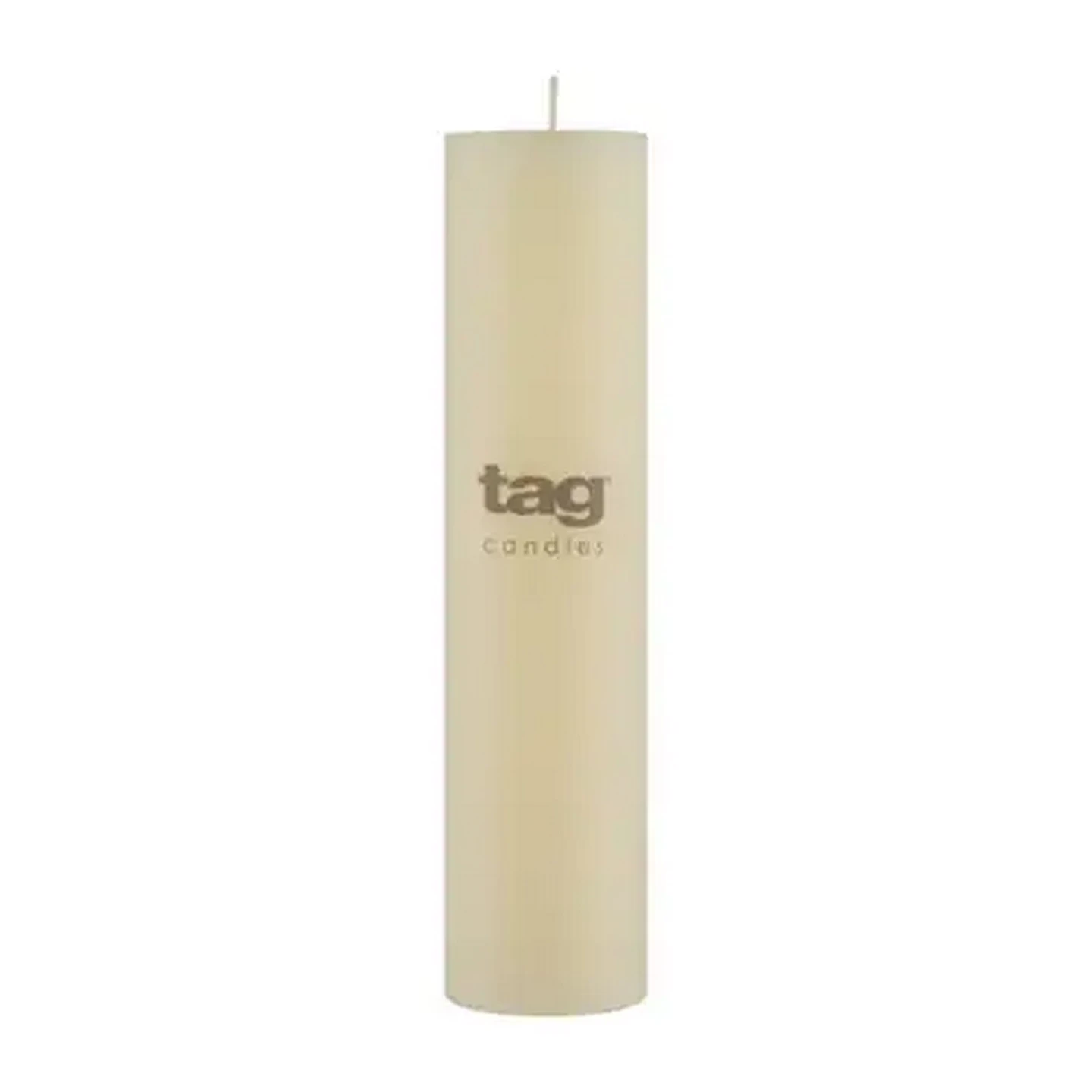 Image of Tag Ivory Chapel Pillar Candle 5 x 20cm