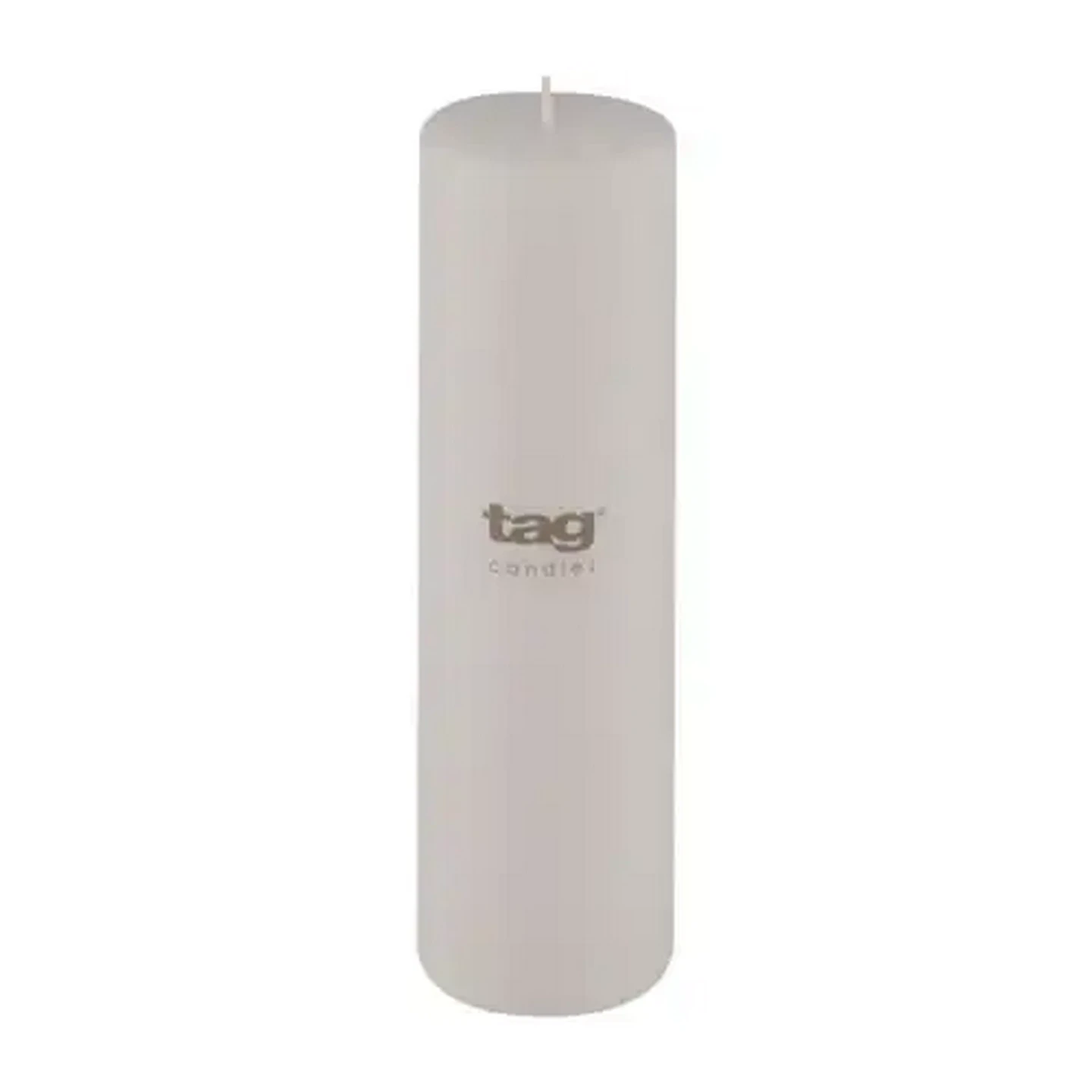 Image of Tag White Chapel Pillar Candle 7 x 25cm