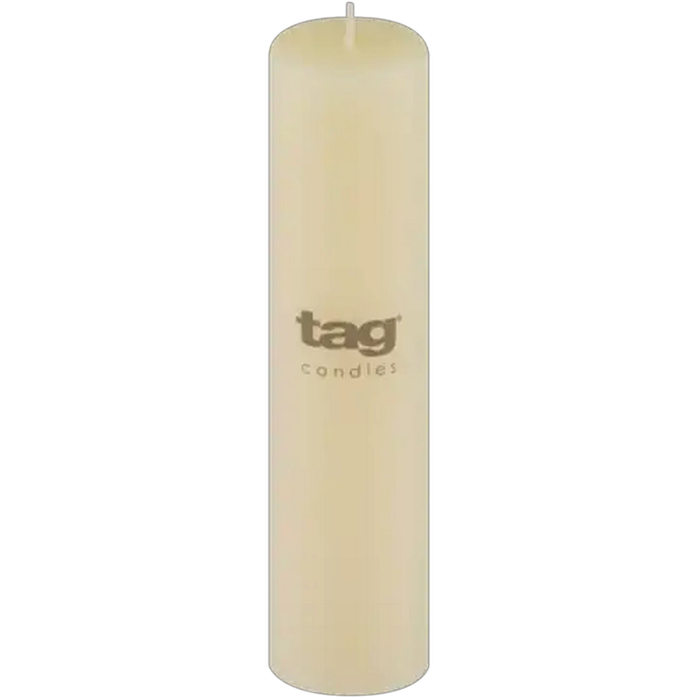 Image of Tag Ivory Chapel Pillar Candle 5 x 20cm