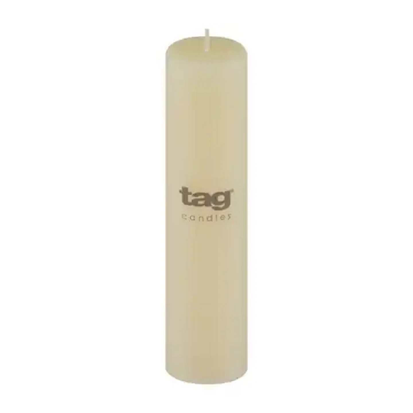 Image of Tag Ivory Chapel Pillar Candle 5 x 20cm