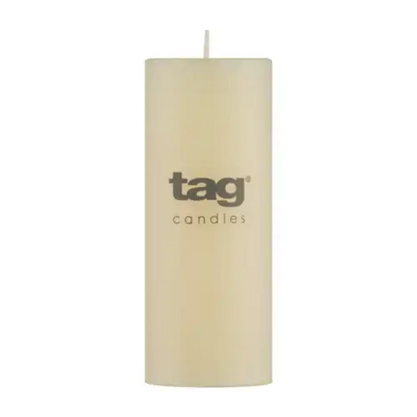 Image of Tag Ivory Chapel Pillar Candle 5 x 12cm