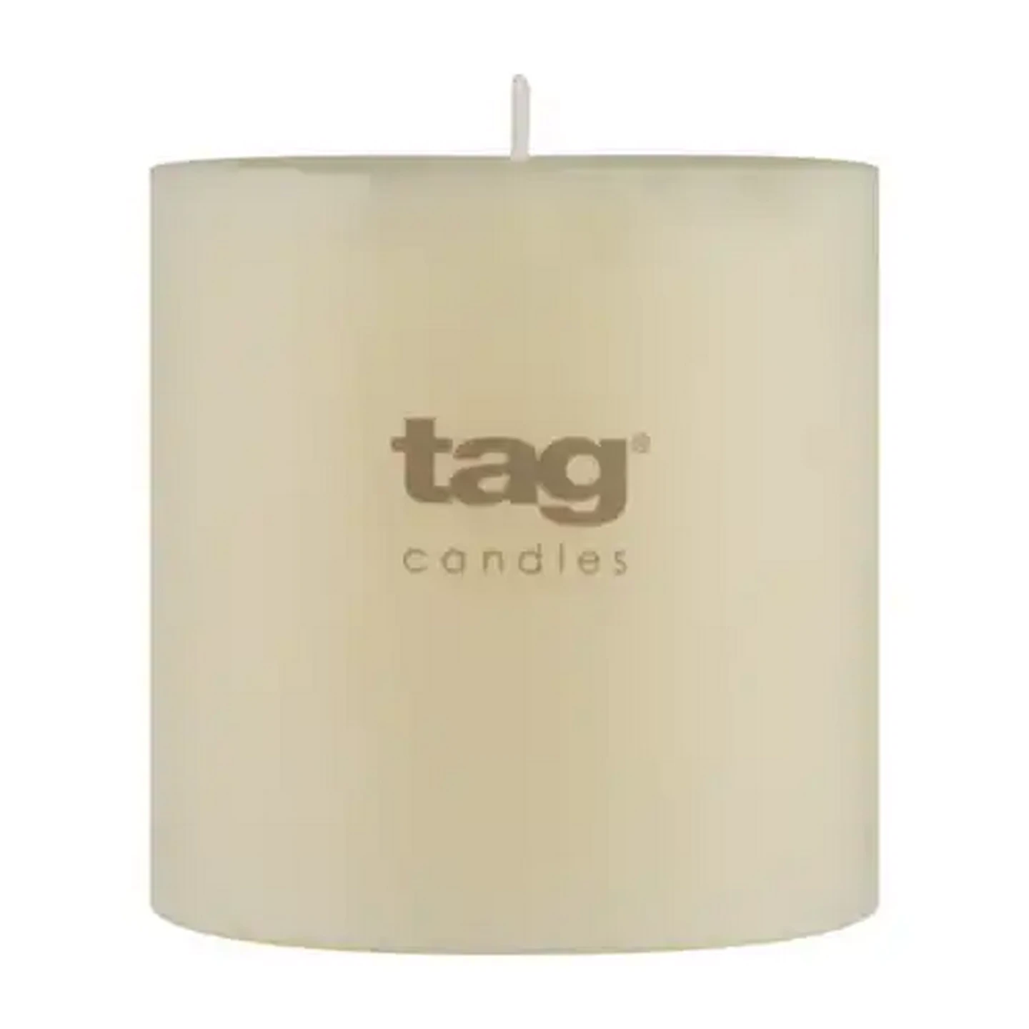 Image of Tag Ivory Chapel Pillar Candle 7 x 15cm