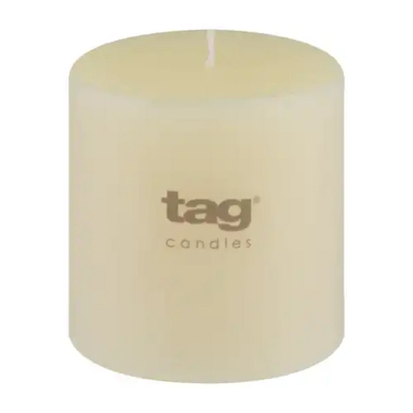Image of Tag Ivory Chapel Pillar Candle 7 x 15cm