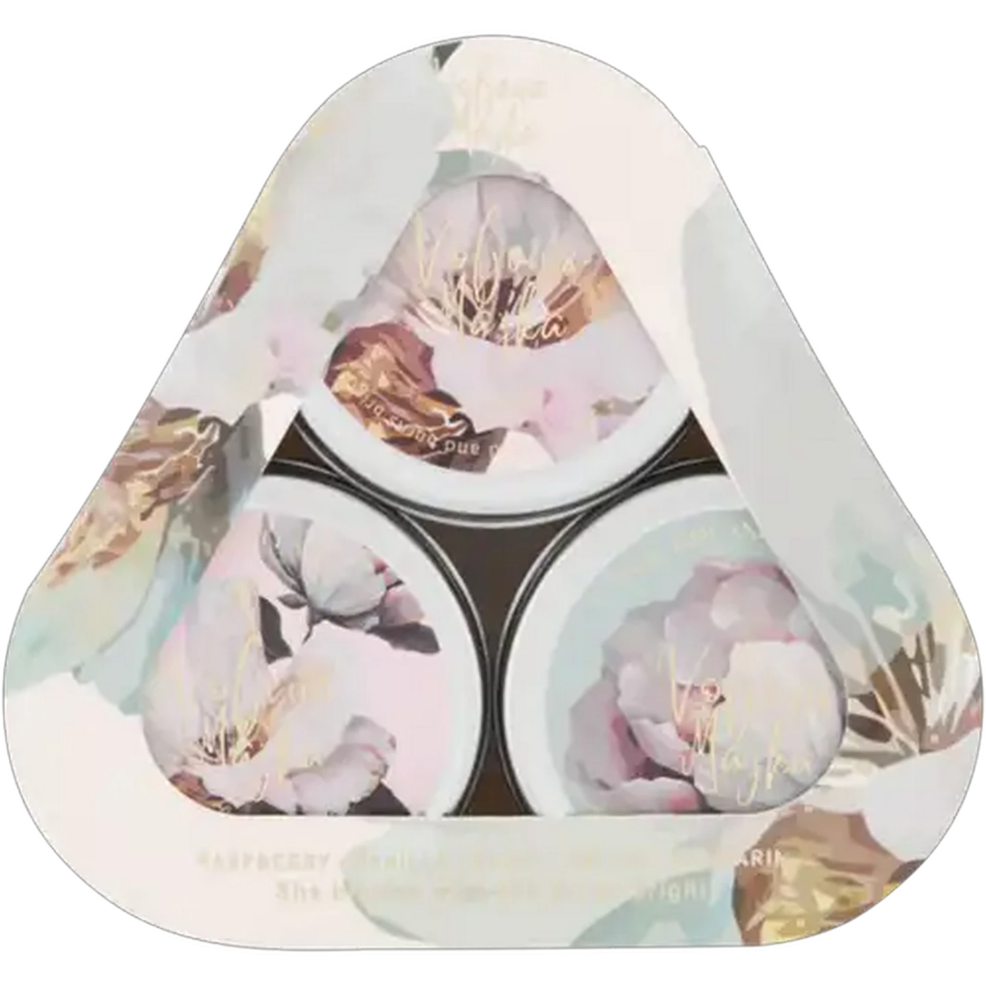 Image of Majika Pink Candle Tin 3 Piece 6 x 4cm
