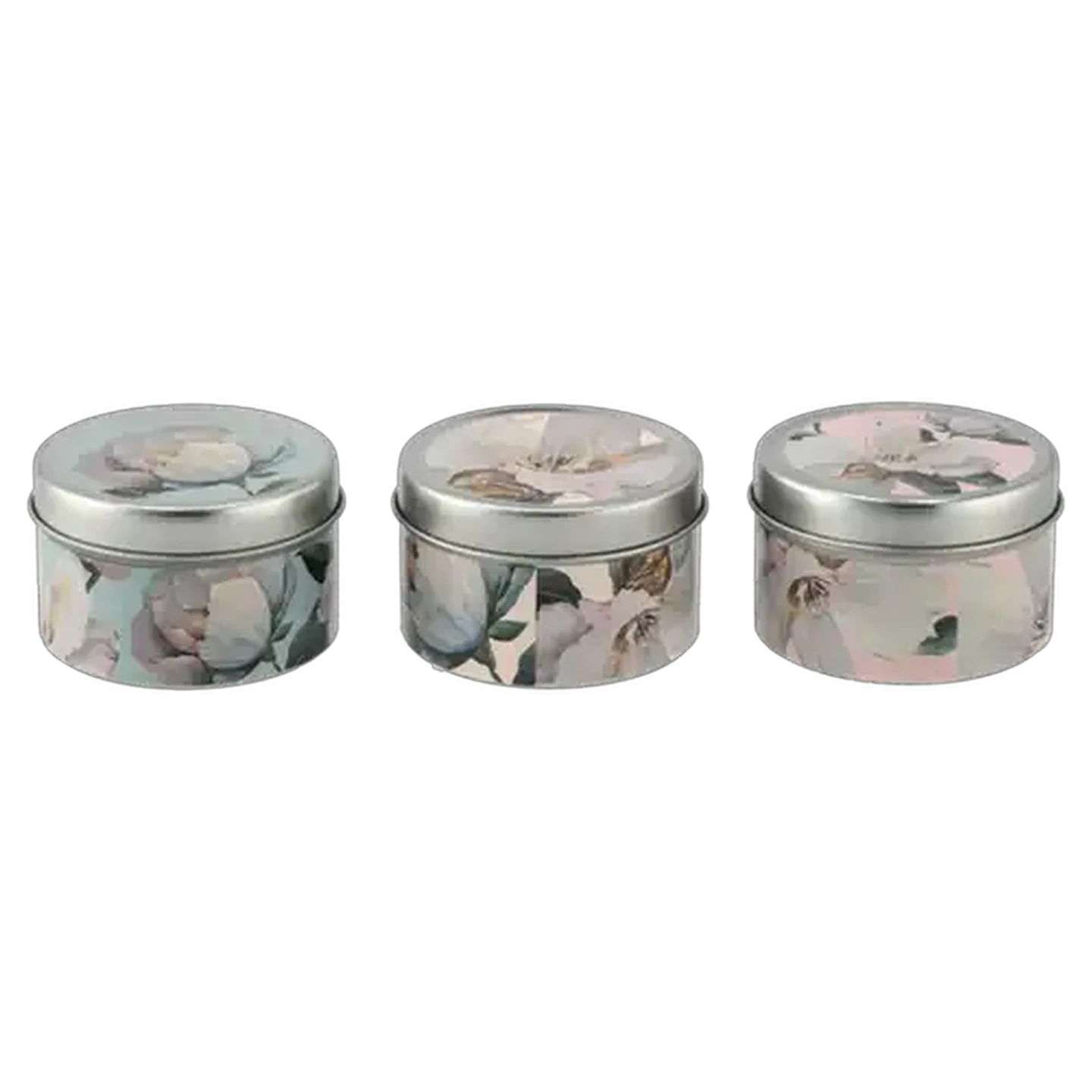 Image of Majika Pink Candle Tin 3 Piece 6 x 4cm