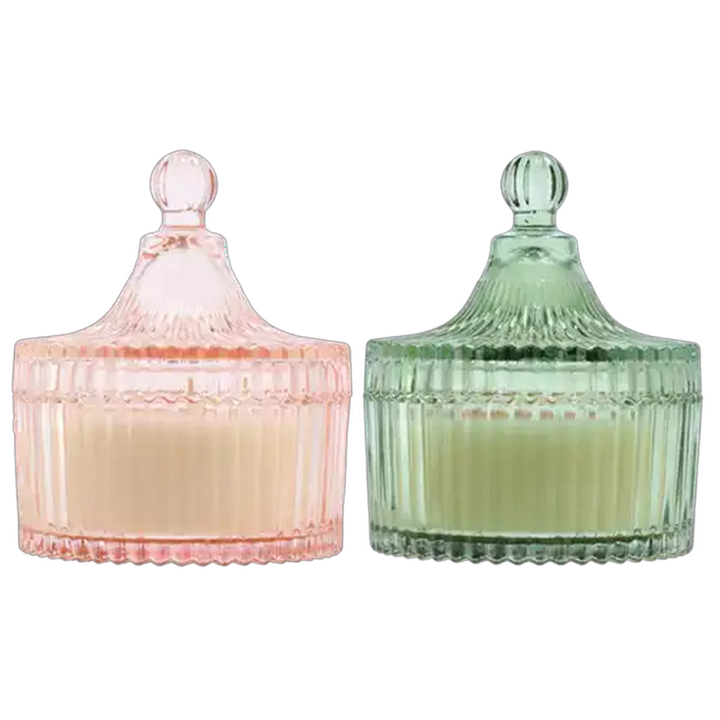 Image of Glass Trinket Candle 10 x 12cm (Colour May Vary)