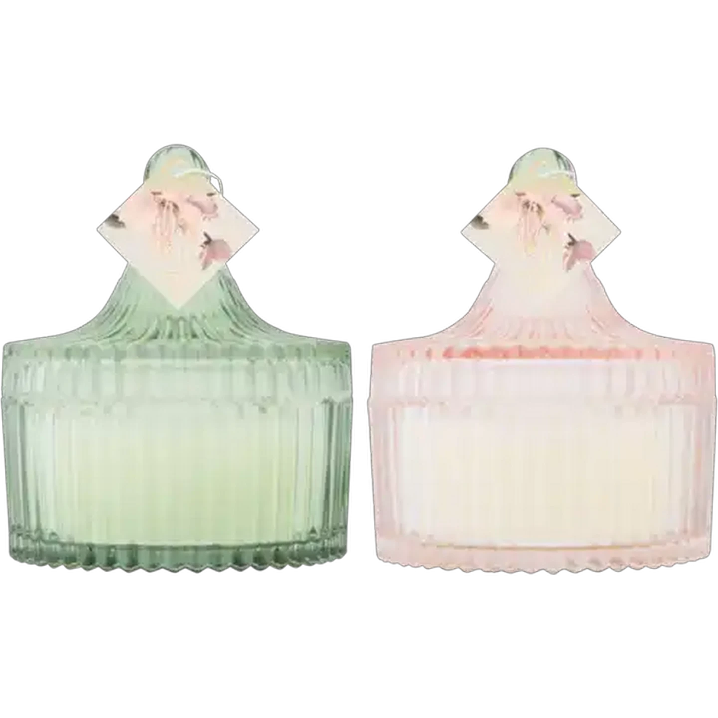 Image of Glass Trinket Candle 10 x 12cm (Colour May Vary)