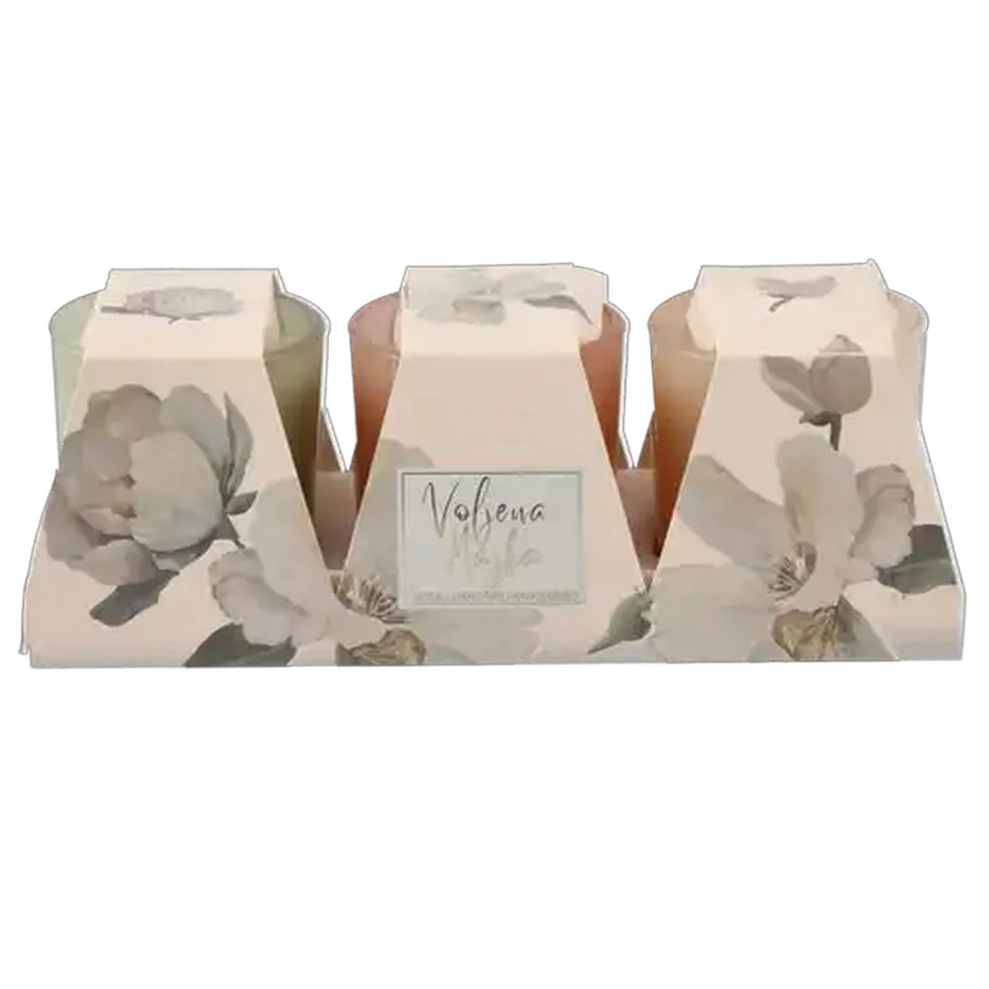 Image of Majika Pink Candle Set 3 Piece 8 x 8cm