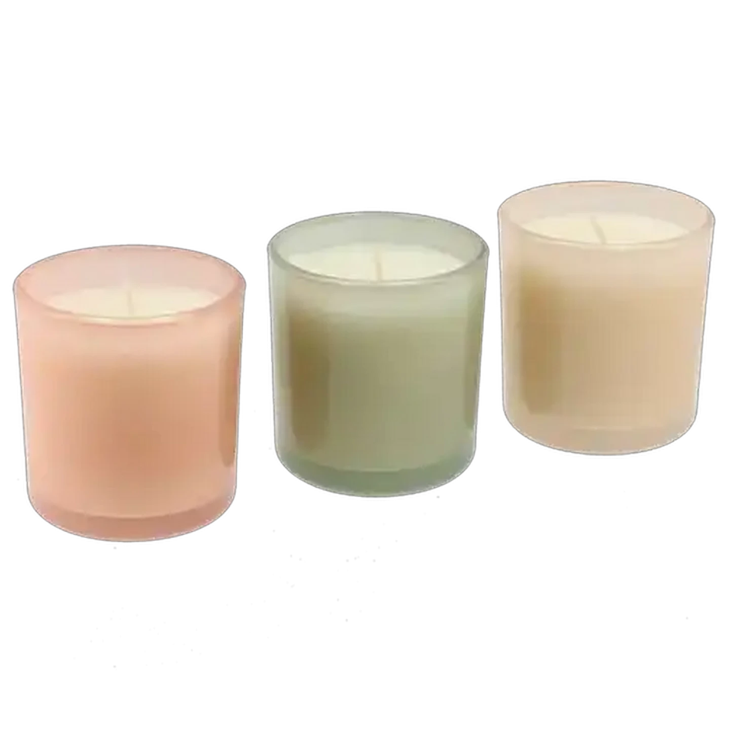 Image of Majika Pink Candle Set 3 Piece 8 x 8cm