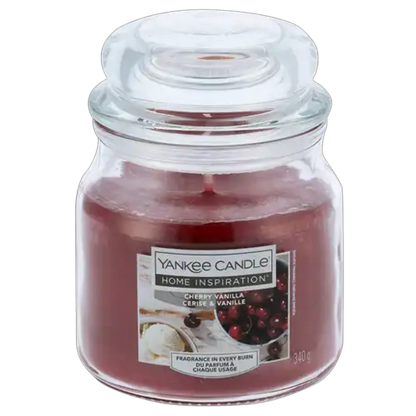Image of Yankee Candle Cherry Vanilla Medium Candle Jar