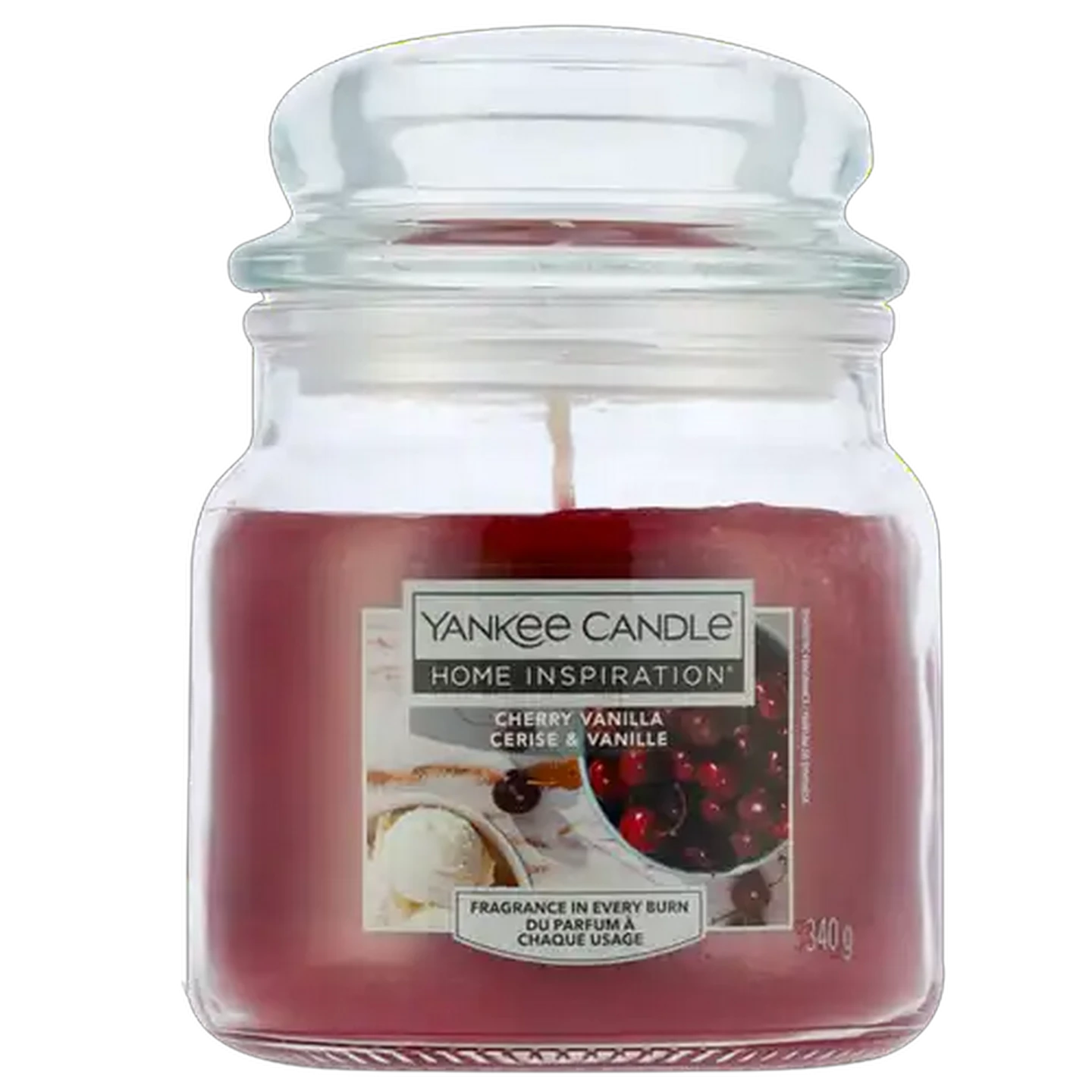 Image of Yankee Candle Cherry Vanilla Medium Candle Jar