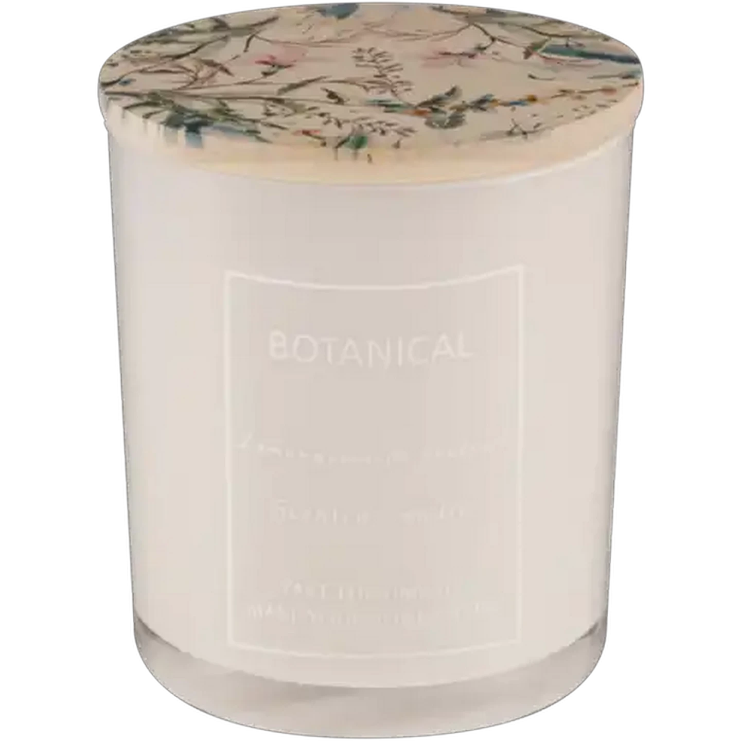Image of Botanical Lemongrass And Verbena Scented Candle 8 x 9cm