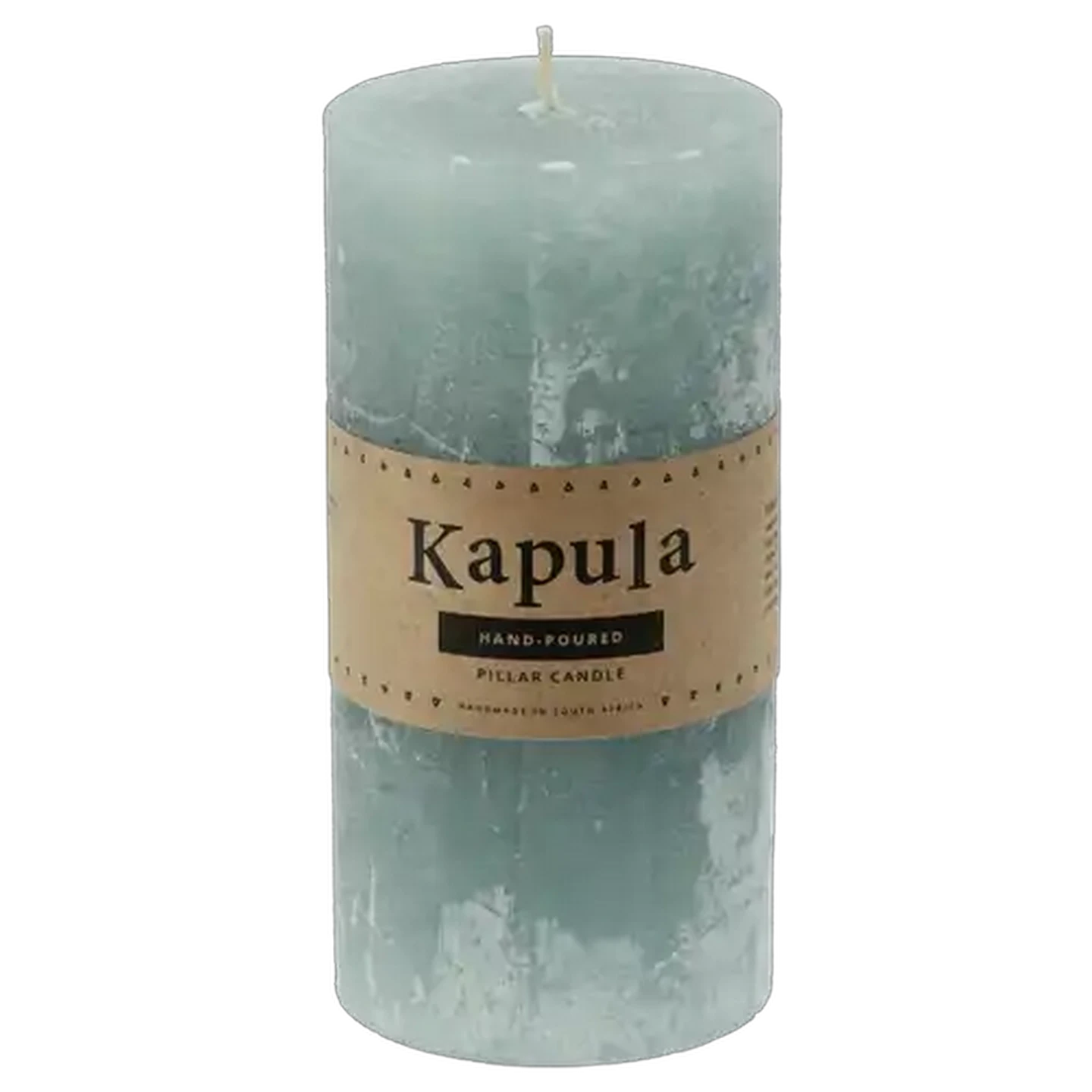 Image of Kapula Nude Green Pillar Candle 7 x 15cm