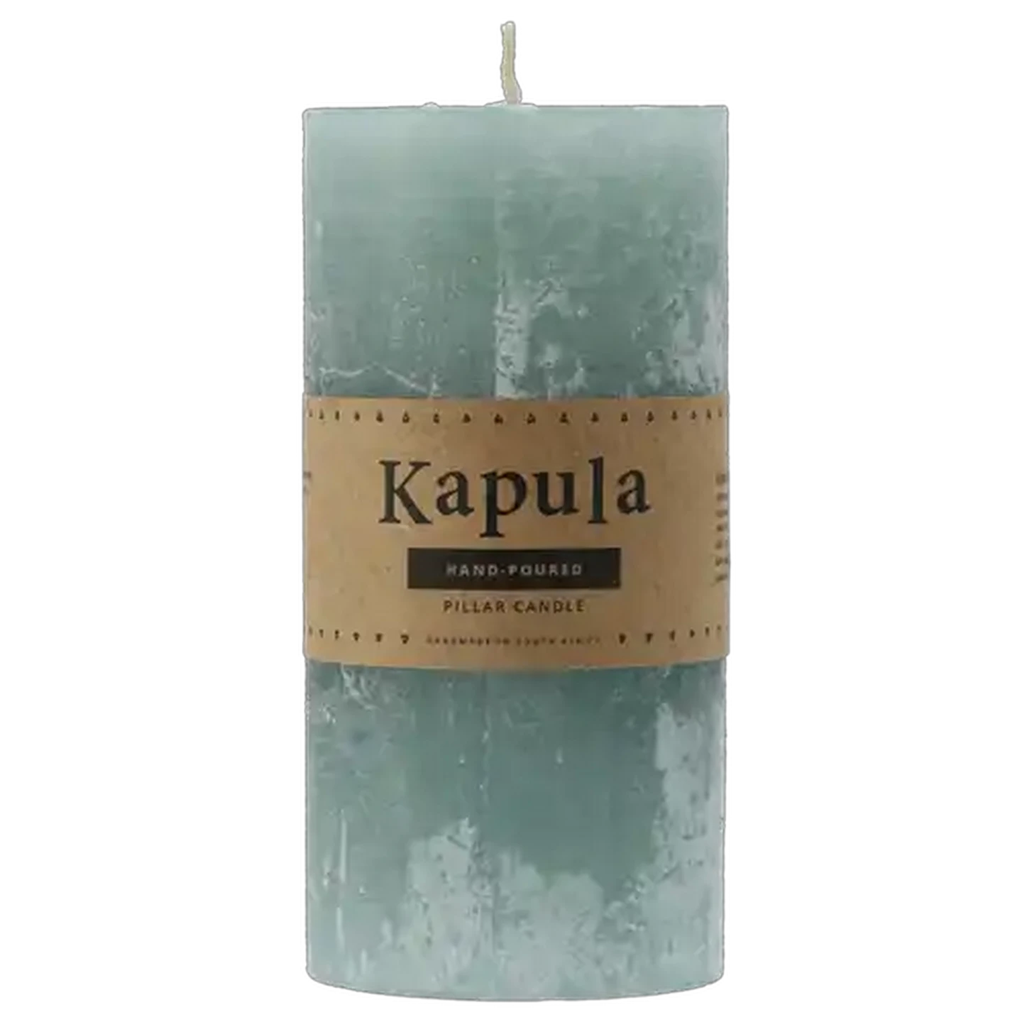 Image of Kapula Nude Green Pillar Candle 7 x 15cm