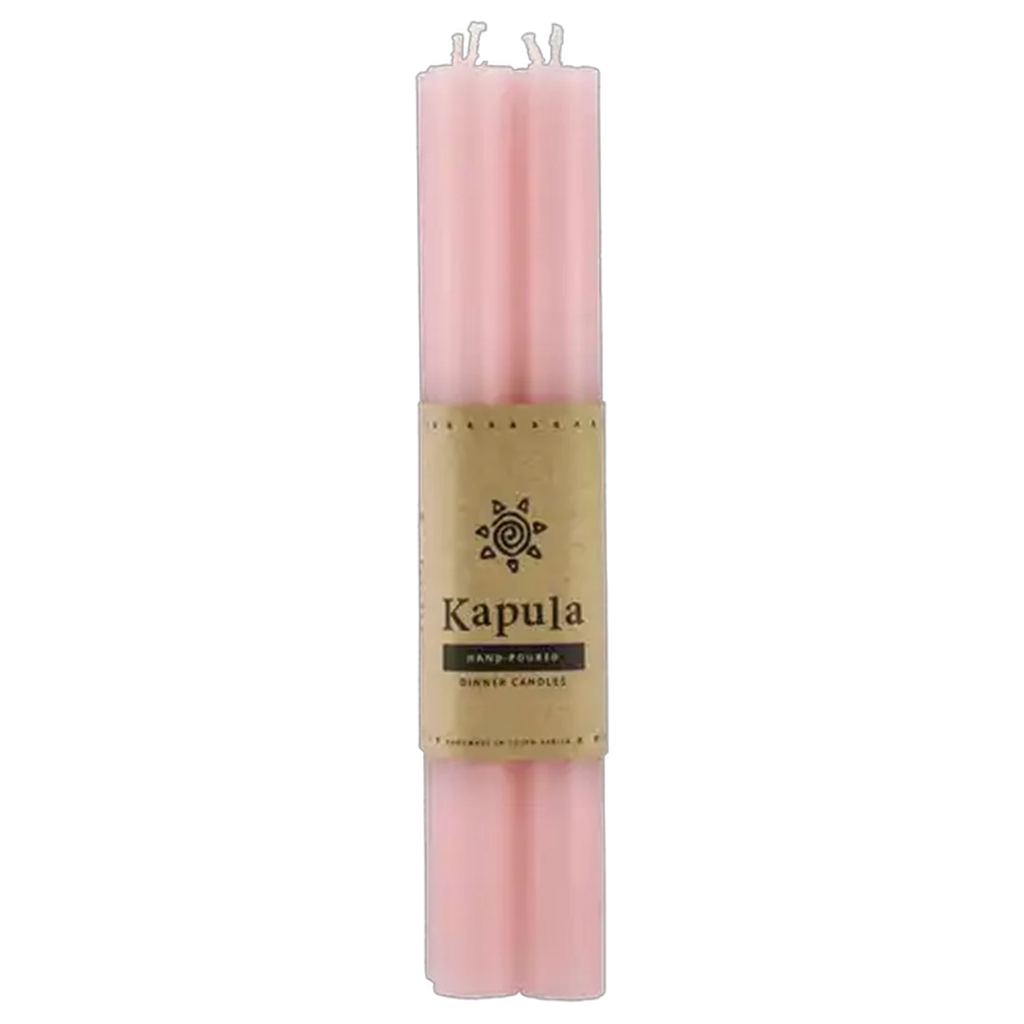 Image of Kapula Pink Frost Hand Poured Dinner Candle 23cm