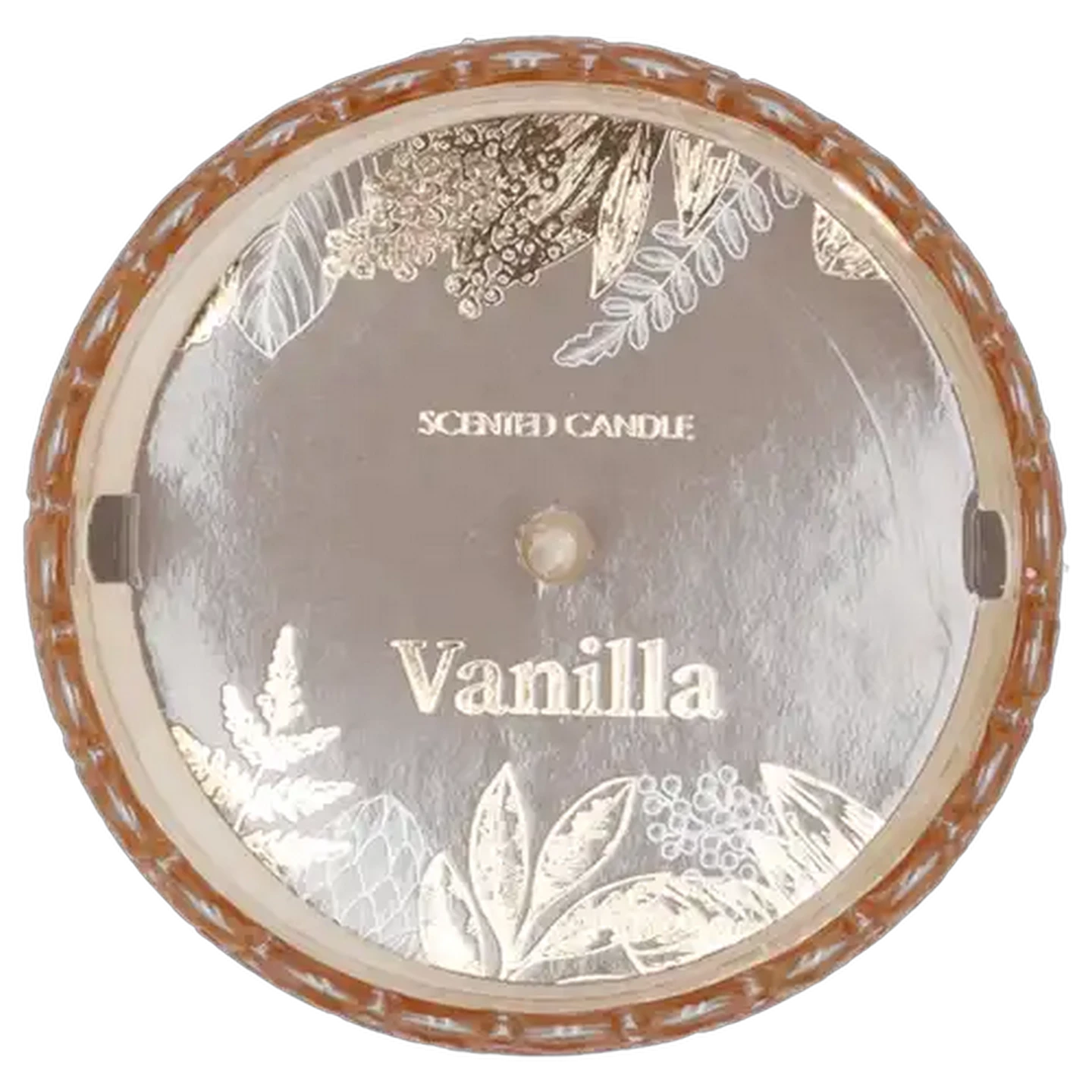 Image of Gold Vanilla Scented Candle 8x10cm