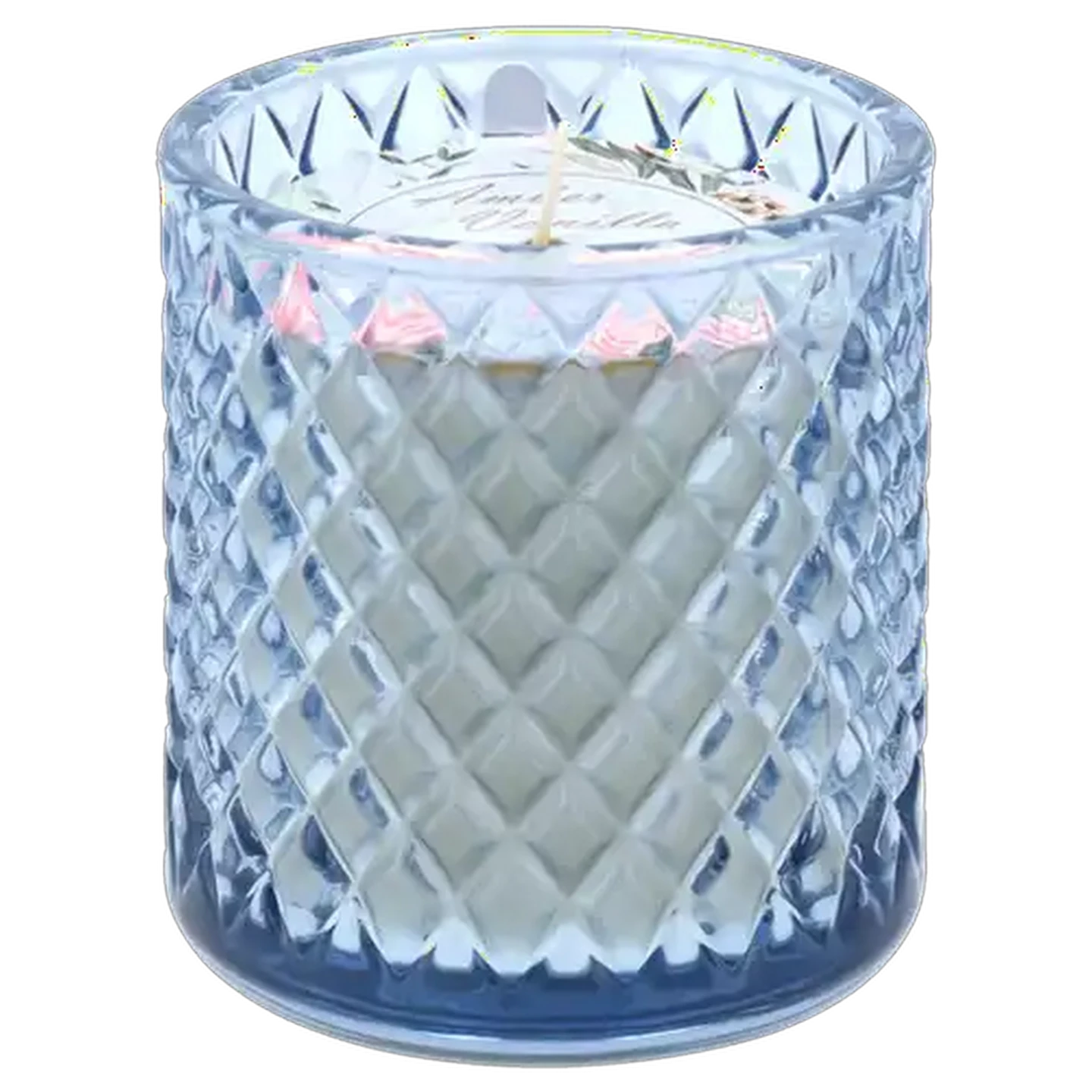 Image of Amber Vanilla Scented Prism Candle 8x9cm