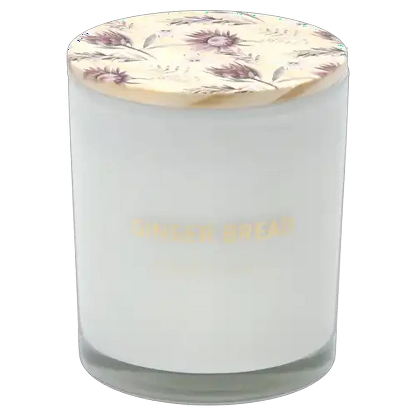Image of Ginger Bread Wood Lid Scented Candle 8x9cm