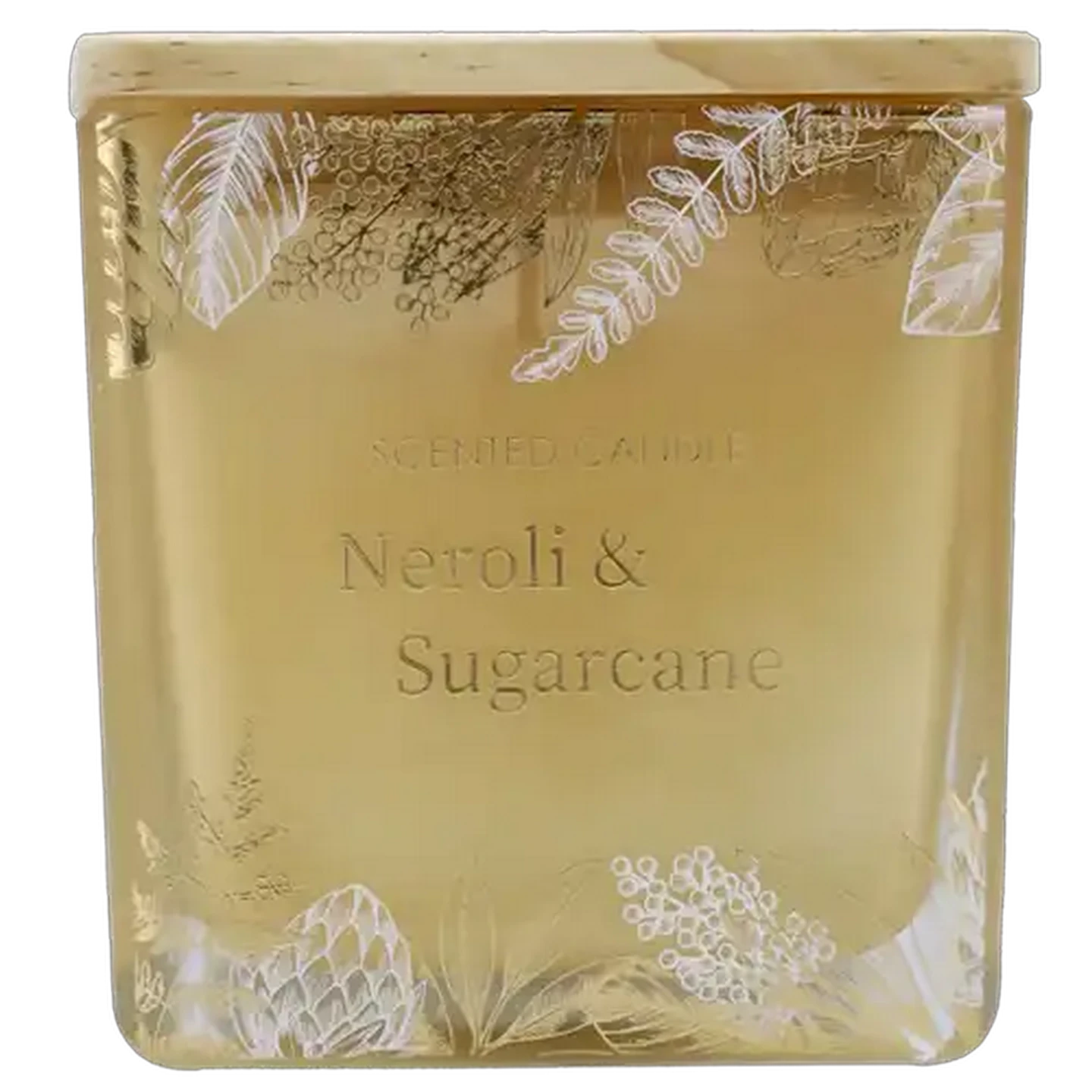 Image of Neroli & Sugarcane Gold Square Candle 8cm